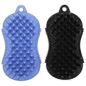2-Pack Silicone Body and Scalp Massage Brushes - Gentle, Hygienic, and Effective for All Skin Types