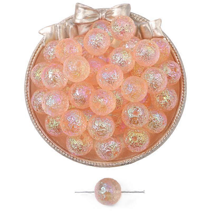 Acrylic Beads Transparent Colorful Wrinkled Attapulgite Planet Ball for DIY Necklace Bracelet Earring Jewelry Making