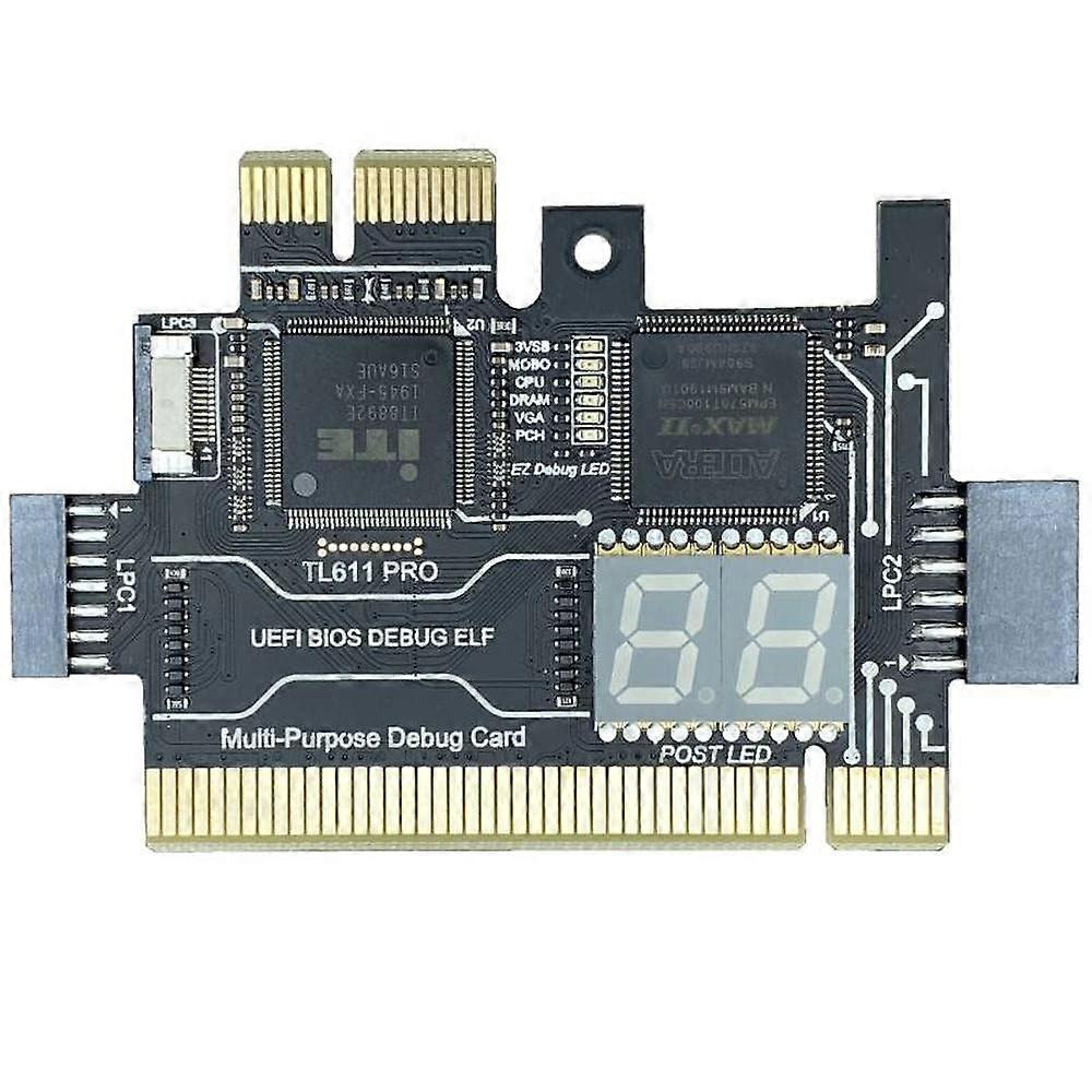 TL460s Upgrade TL611 Pro Desktop PCI Motherboard PCIe Diagnostic Card for Notebook Code Debugging and Troubleshooting