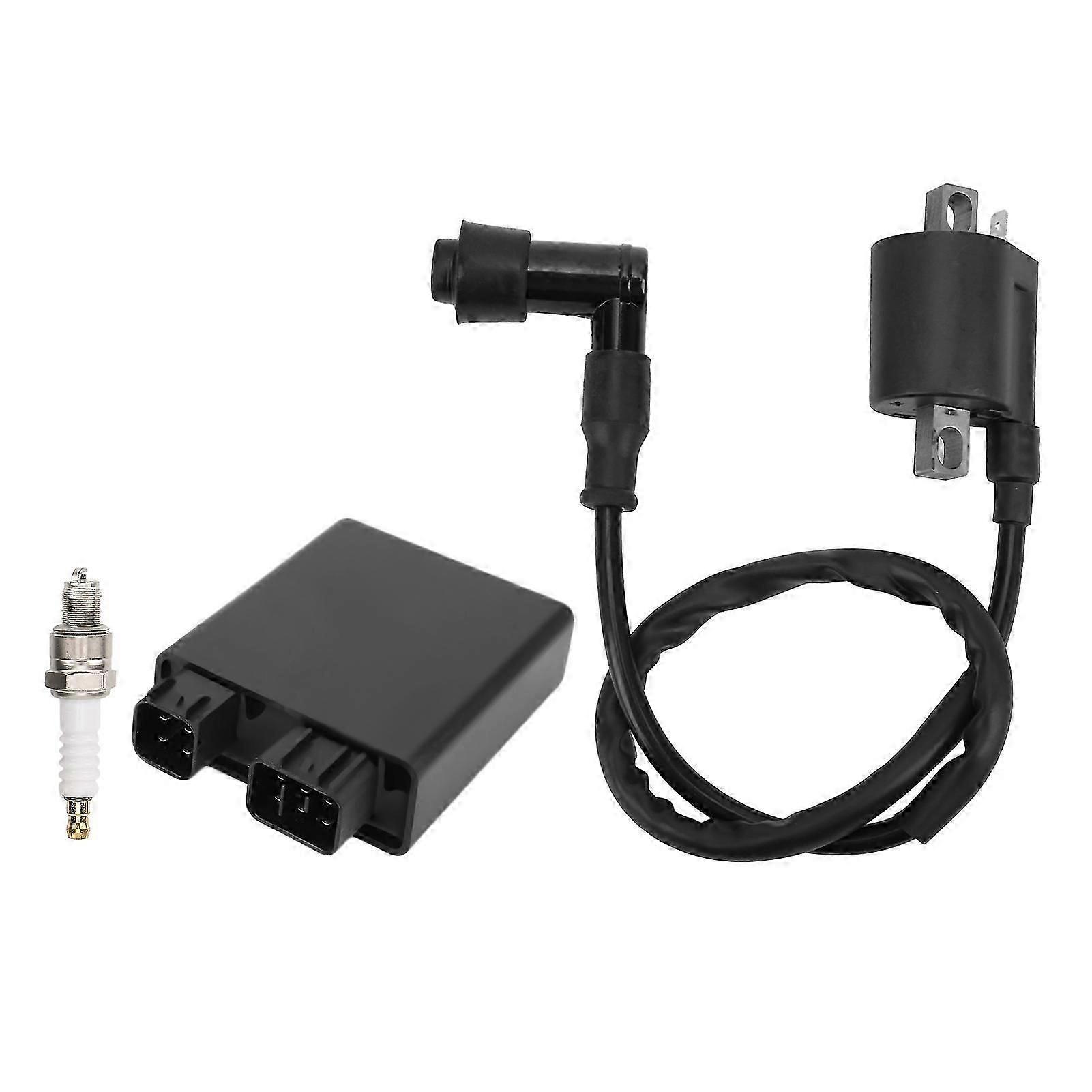Ignition Coil Spark Plug CDI Box Kit 5YF?85540?00?00 Replacement for Yamaha Raptor 50 YFM50 YFM50R