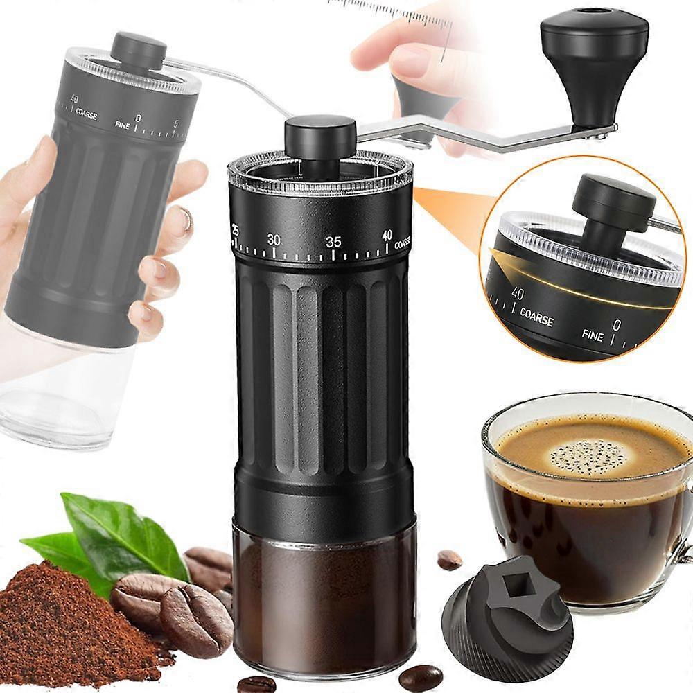 Mini Manual Coffee Grinder with 40 Adjustable Settings, Noonedibs, Portable Hand Coffee Bean Mill with 30g Capacity, Conical Burr Coffee Grinder with