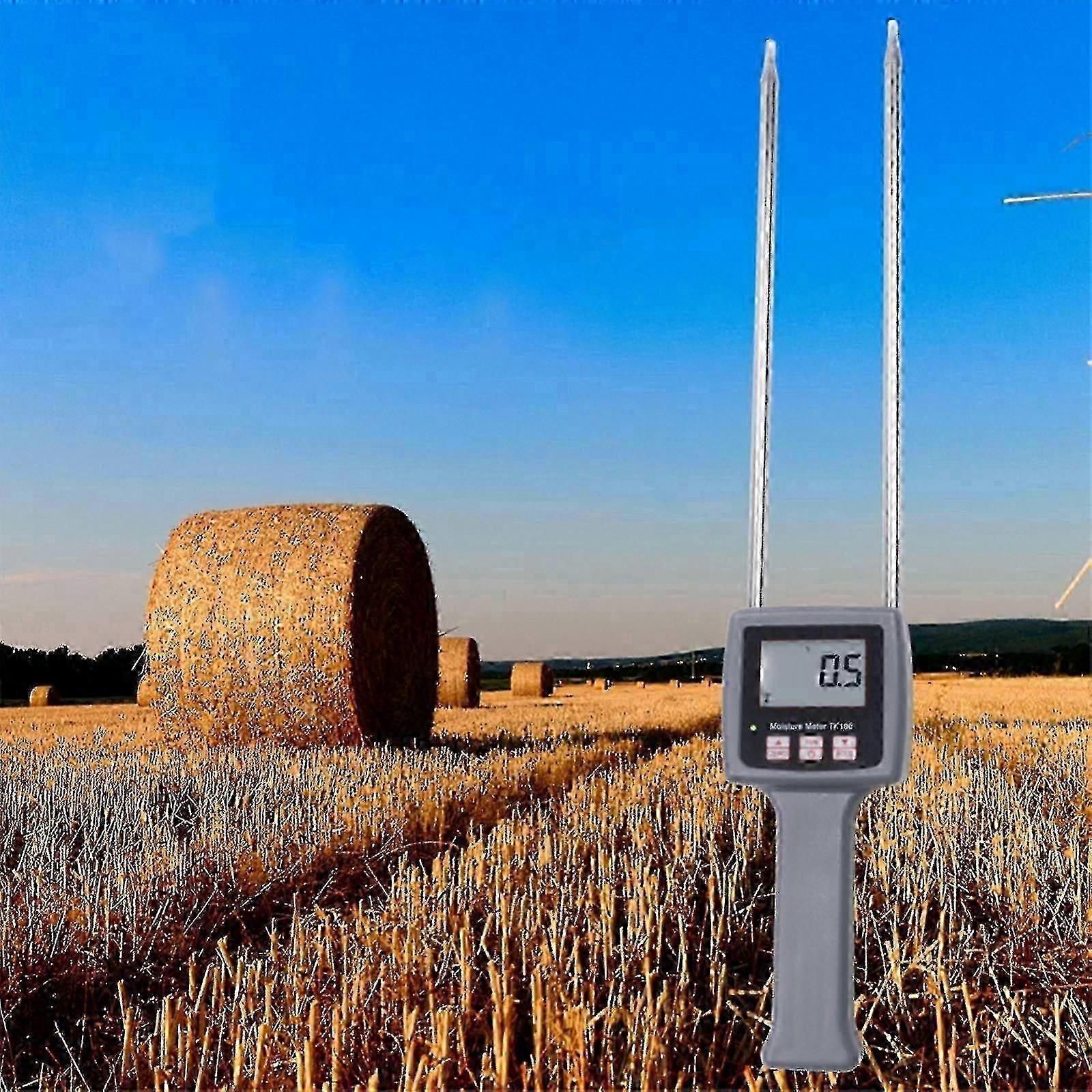 Tk100 Humidity Meter 0-80% Hay Moisture Meter For Forage Grass Testing Fibre Ft
