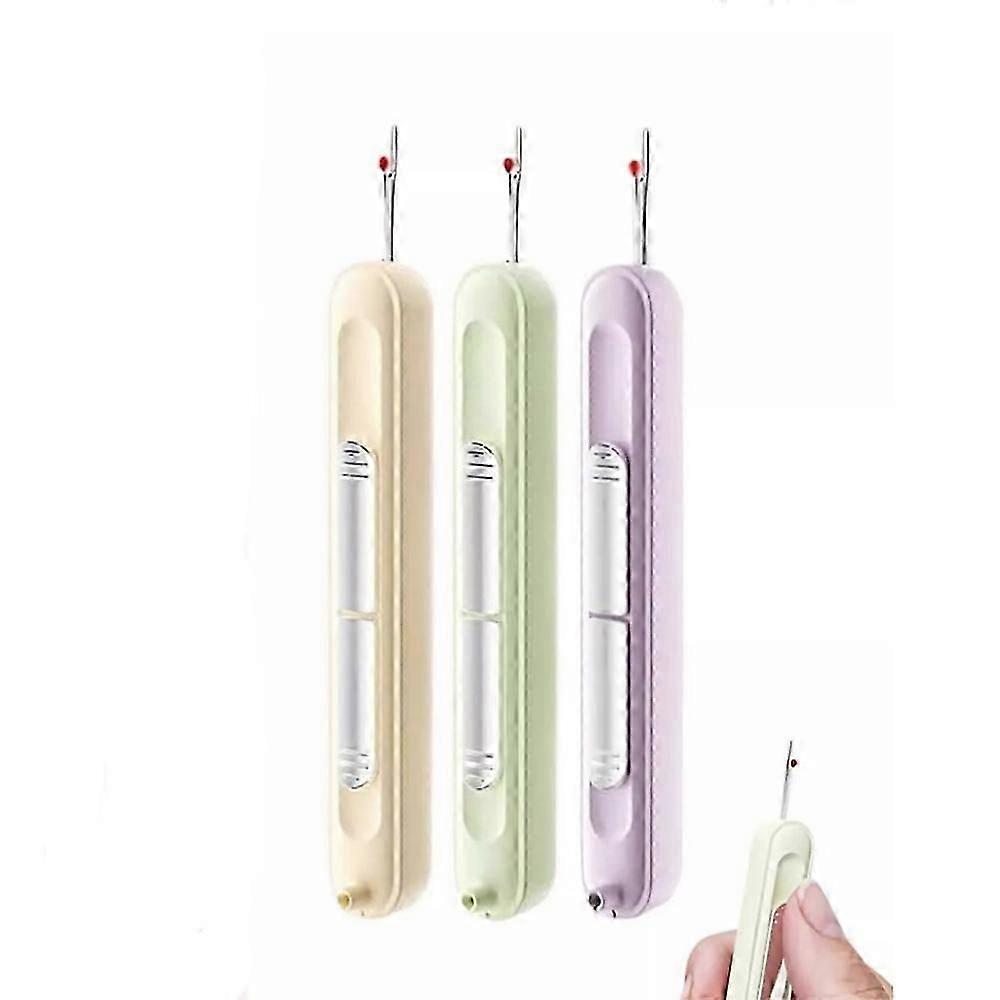 2Pcs Plug-in Needle Threader, 2 in 1 Threading and Thread Removal Tools