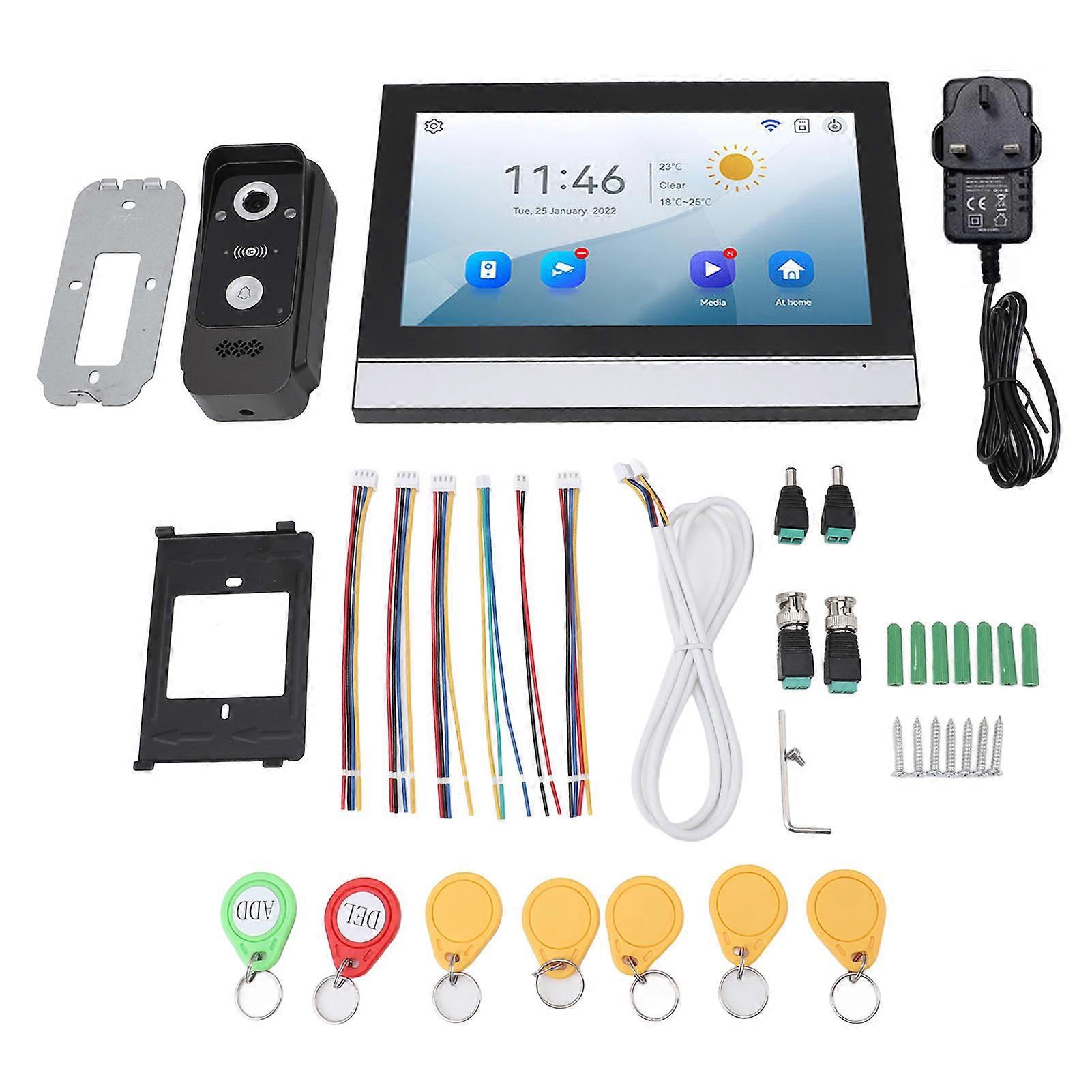 Weatherproof Wired Video Doorbell System - Clear View, Adjustable Sound, Enhanced Security