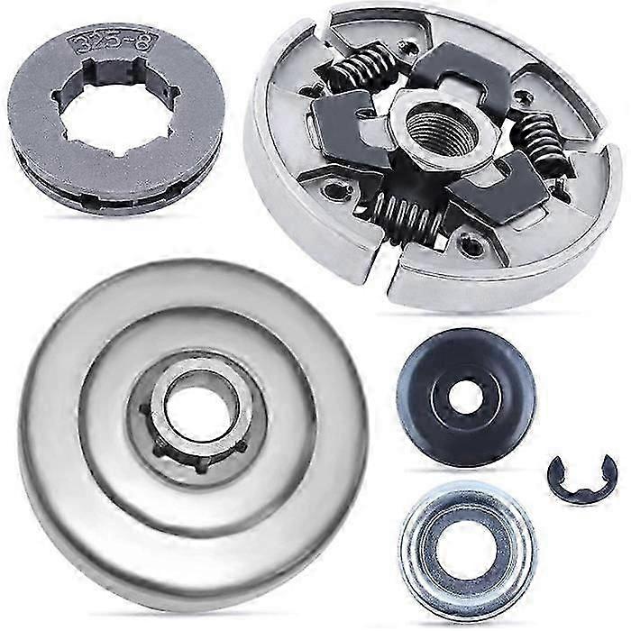 7T Clutch Drum Sprocket Rim Kit Compatible With Stihl 018 017 021 023 025 MS180 MS210 MS250 MS260 MS240 With E-Cl Washer -cdsx