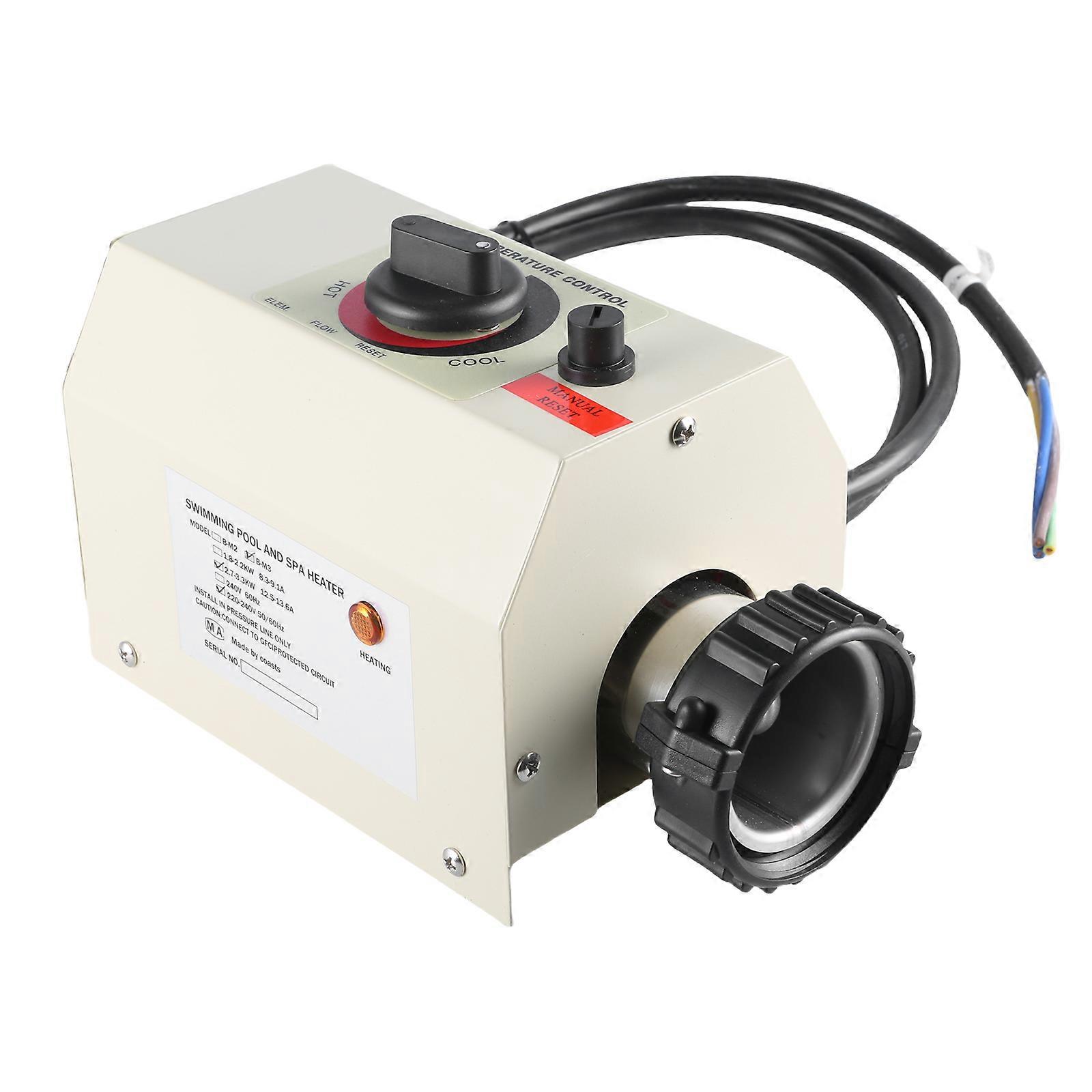 Havuz için 3KW 220V Yüzme Havuzu Isıtıcıları, Elektrikli Su Isıtıcıları Termostat Banyo Isıtıcıları, Elektrikli Su Isıtıcıları Termostatı