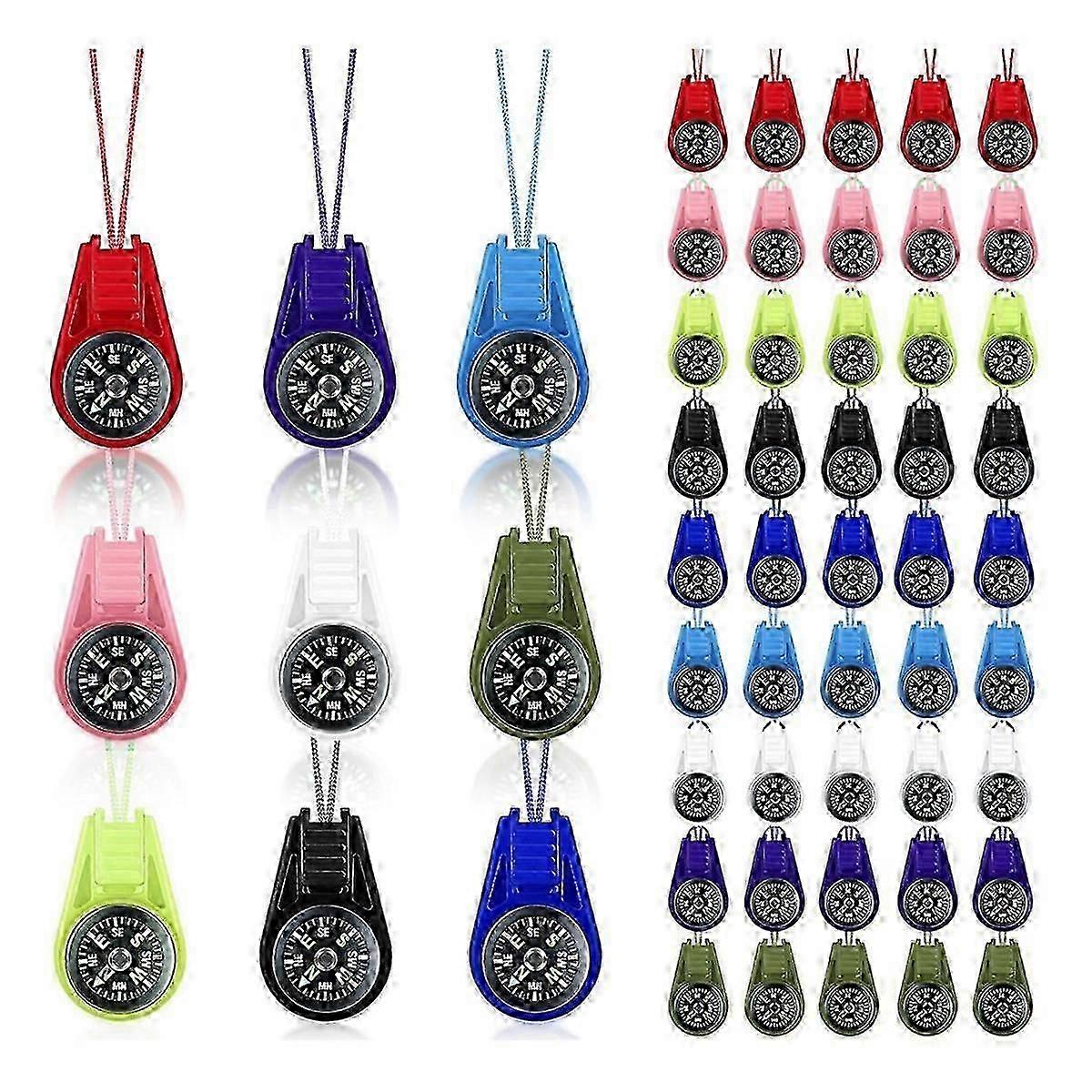 子供用コンパスハイキング、9色、キッズコンパス、ミニコンパス、ハイキング用キッズコンパス45個