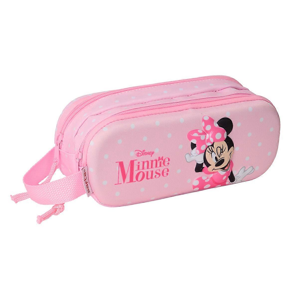 Double Carry-all Minnie Mouse Pink 21 x 8 x 6 cm 3D