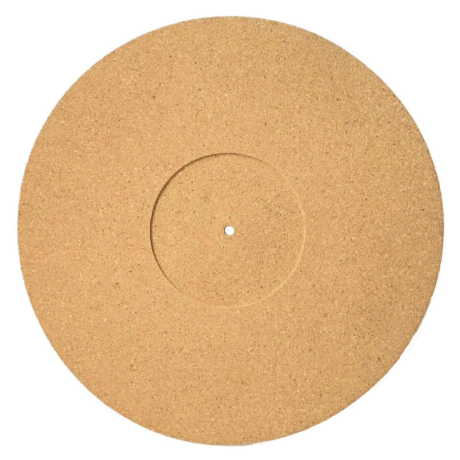 2Inch Turntable Cork Slipmat 3Mm AntiStatic Vinyl Platter Mat Professional Sound Enhancement Turntable Accessory