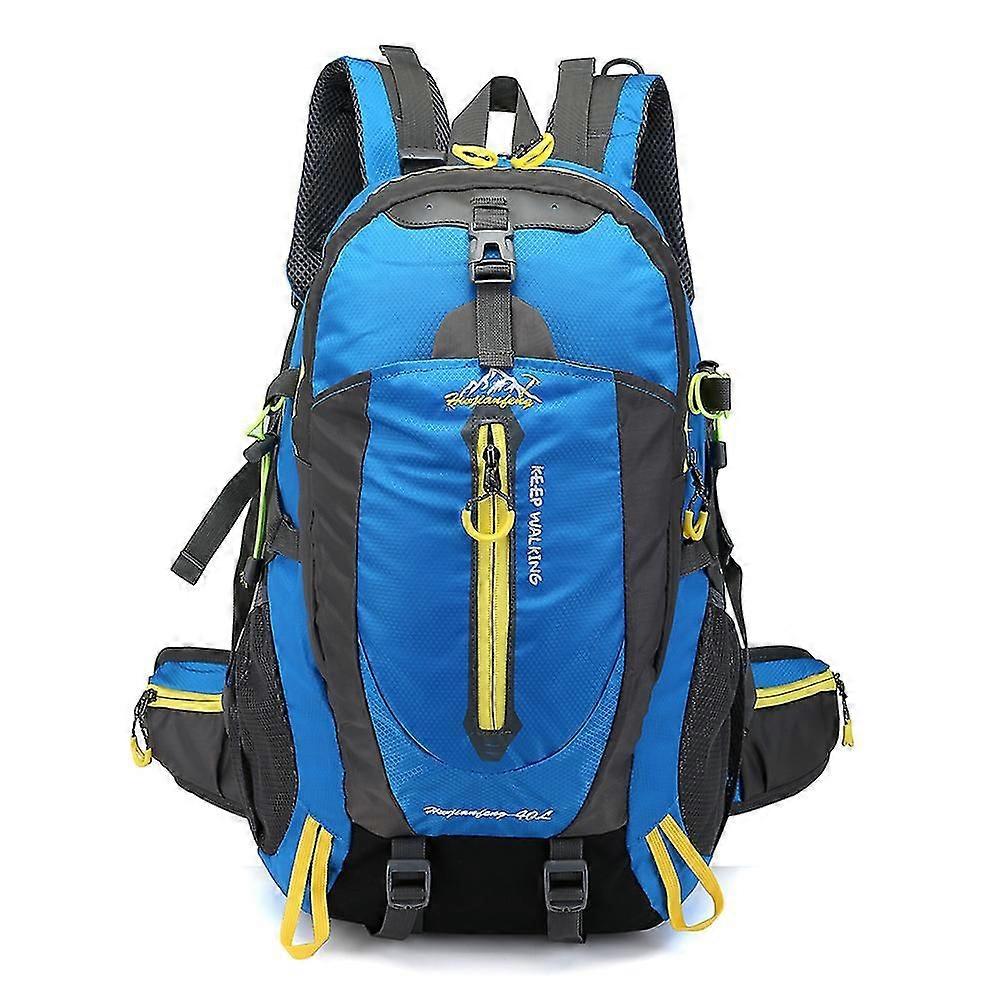 40l Outdoor Camping Backpack Waterproof Color Blue