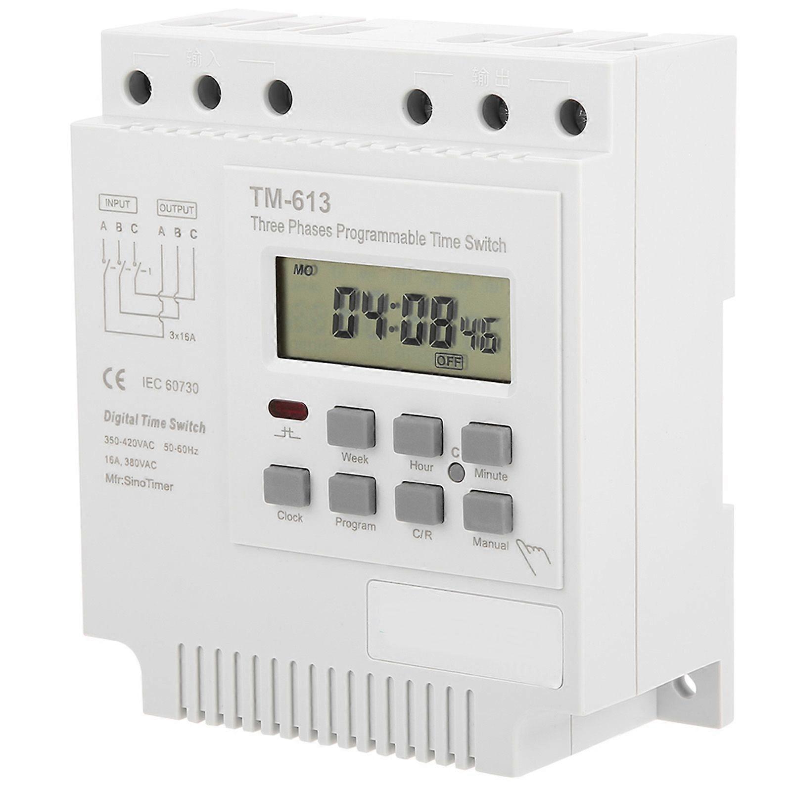High quality  Three-phase 380V timer switch / microcomputer time control switch / water pu
