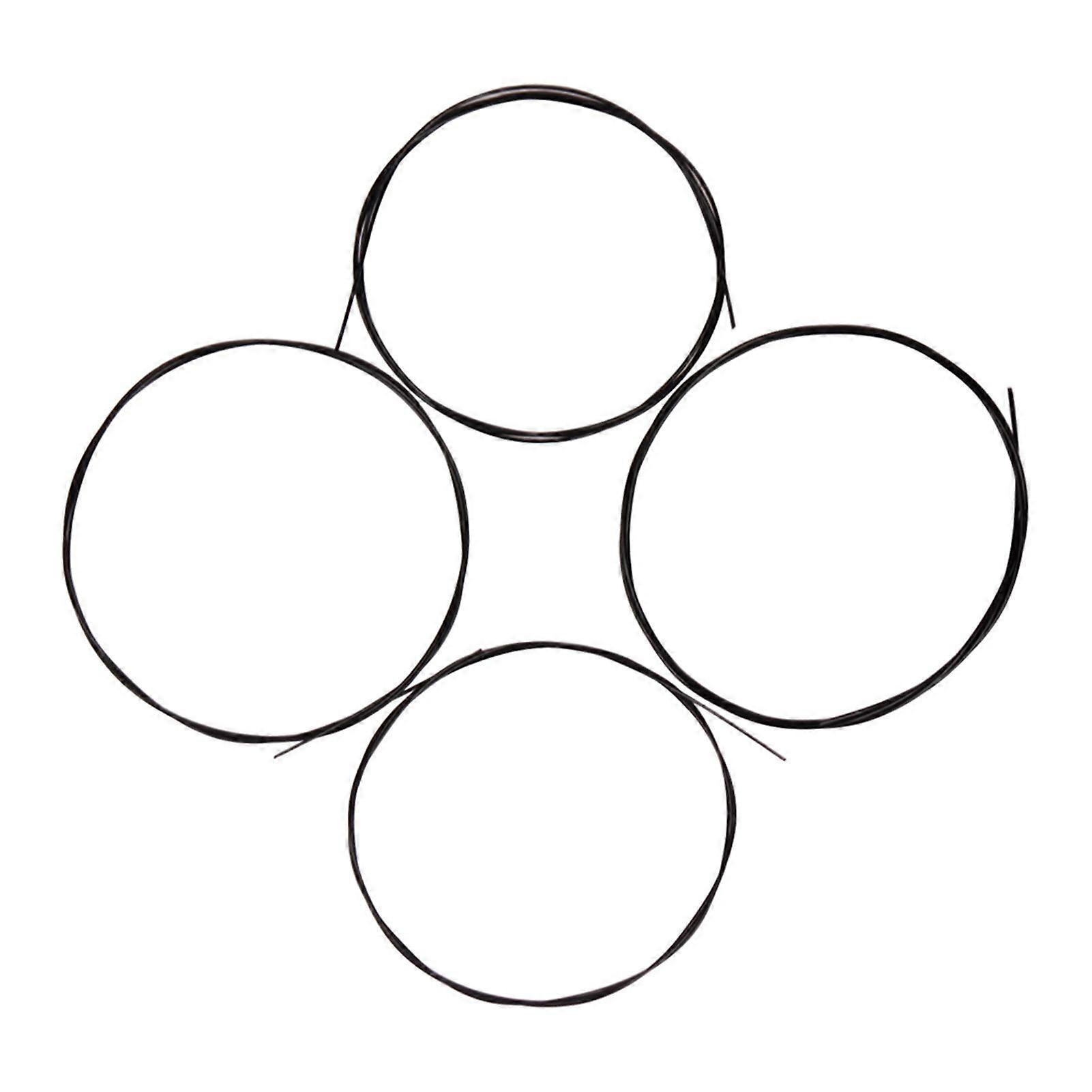 Ukulele Strings Set U101 Black Nylon 4pcs, Clear Bright Sound