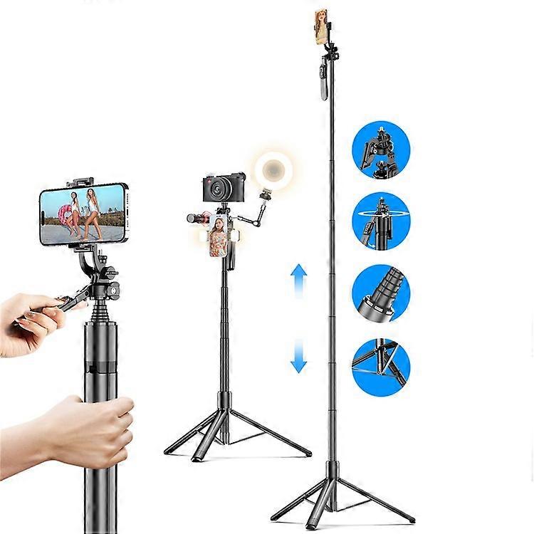 CYKE C08 Tripod Stand Floor Standing for Smartphones Live Streaming Support 360 Dgree Rotation Adjustable Height