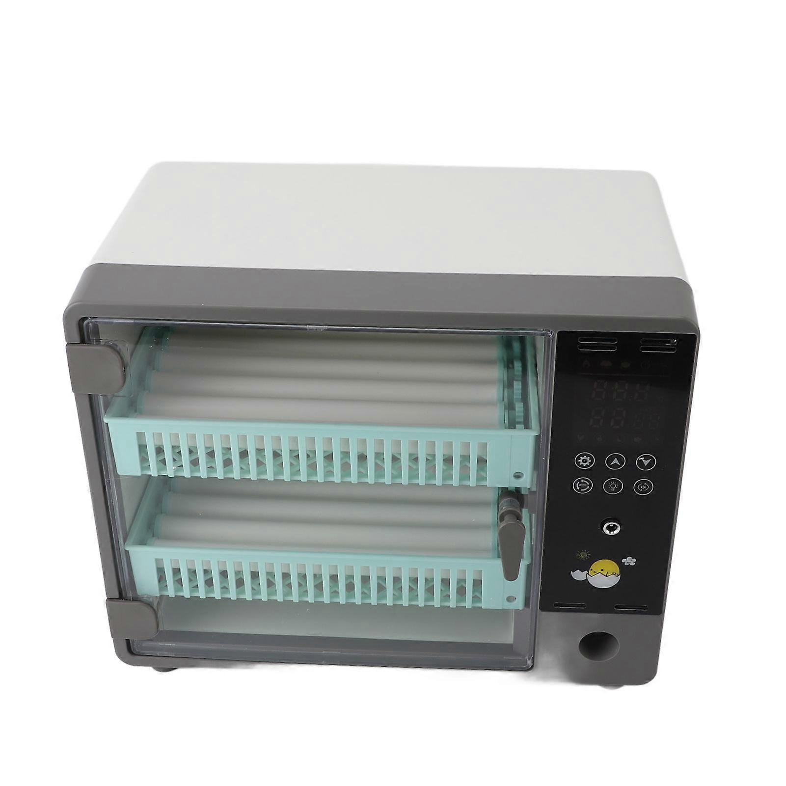 Egg Incubator for 24 Eggs Hatching Automatic Egg Turning Temperature Control Humidity Monitoring Eggs Incubator with Egg Candler US Plug 110V 