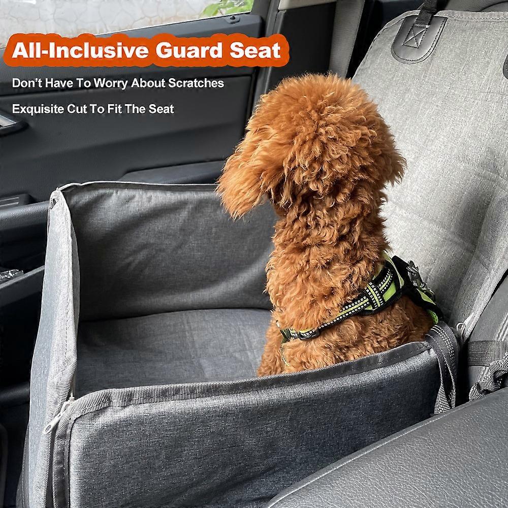 Car Seat for Dogs and Cats Foldable Pet Carrier Seat with Safety Belt Waterproof Car Seat Cover Suitable for Most Cars Trucks SUVs