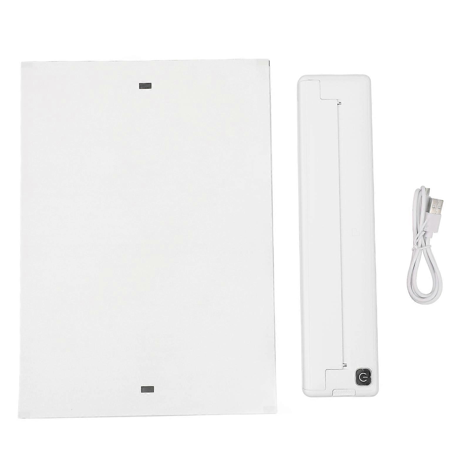 Portable A4 Smart Thermal Printer Compact Inkless Design Error-Free for Exam Sheets Mini Home Use White Colour USB Connectio