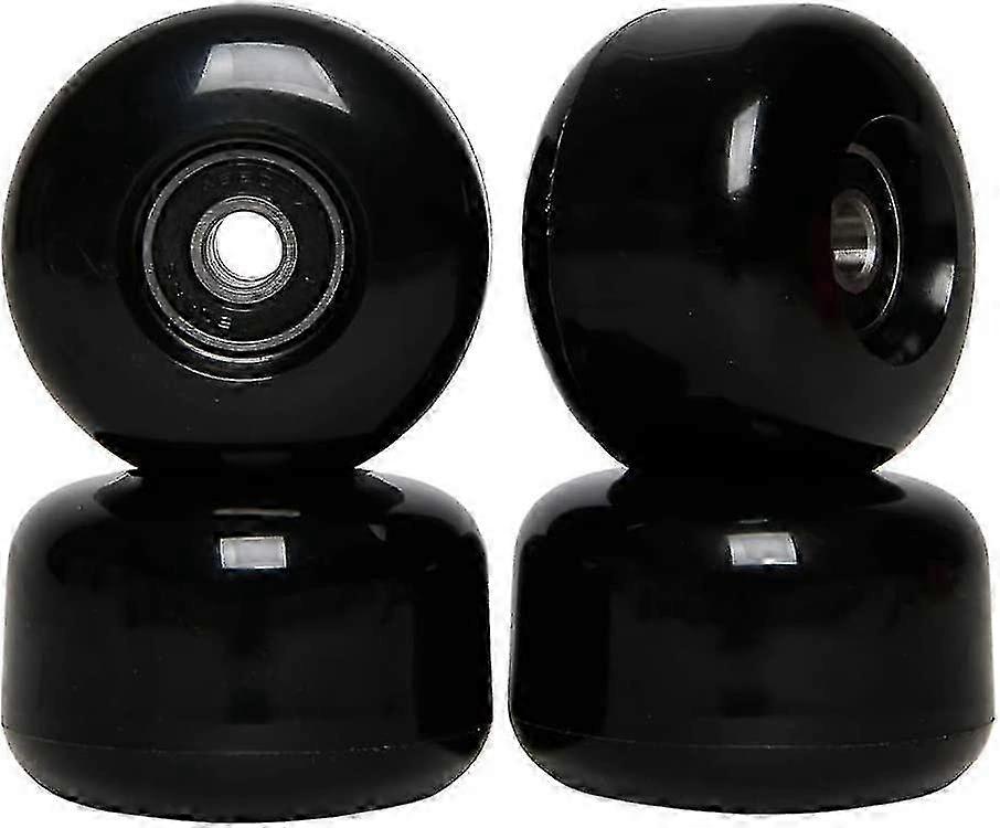 スケートボードホイール&ベアリングセット 54mm (4パック) ブラック