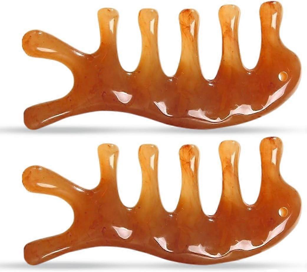Combs, 2 meridian massage combs, five-finger massager