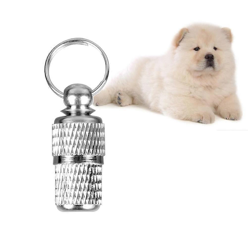 Secure Collar Attachment for Pet ID Tags with Compact Storage