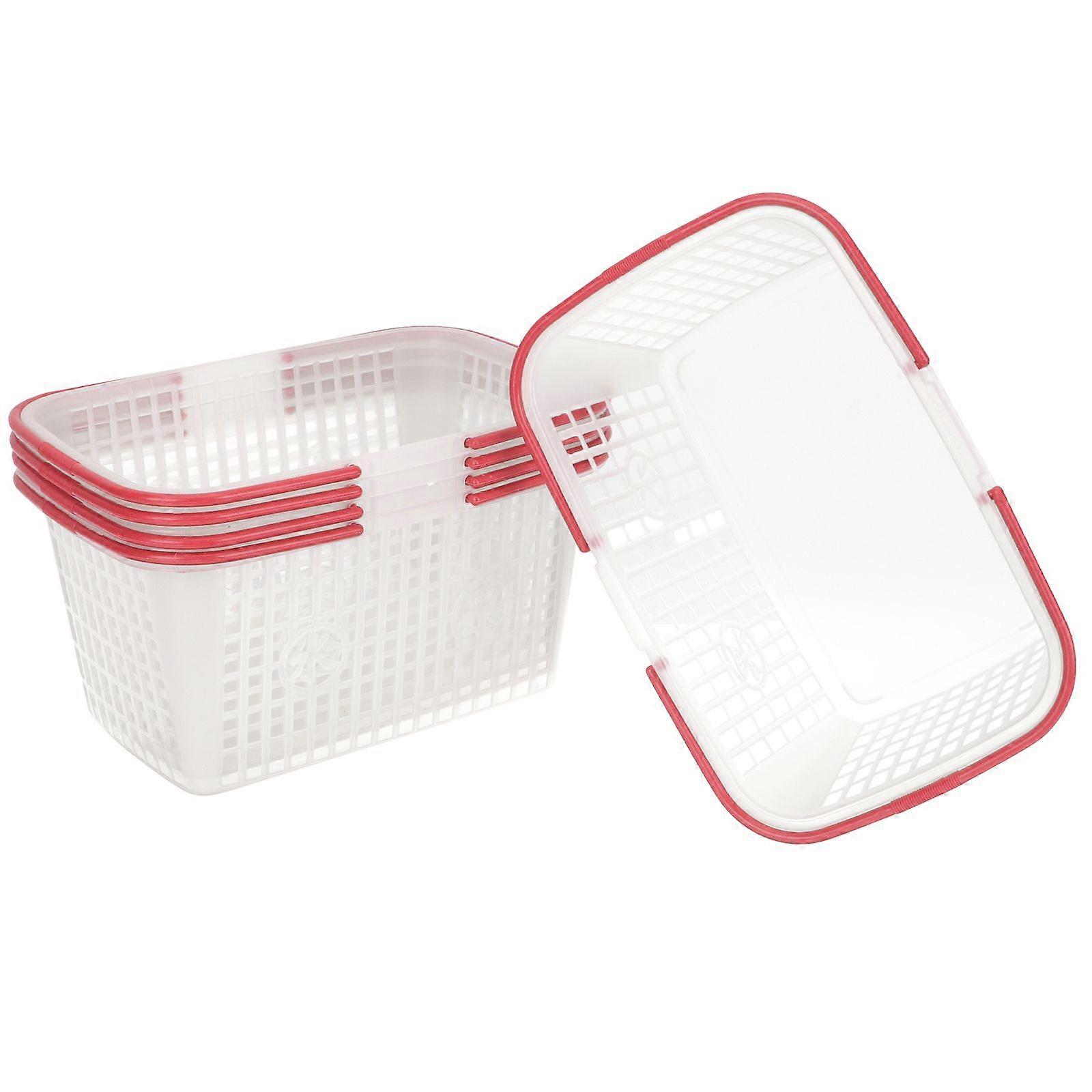 5pcs Fruit Baskets Handheld Fruits Picking Baskets Portable Vegetable Baskets Plastic Baskets