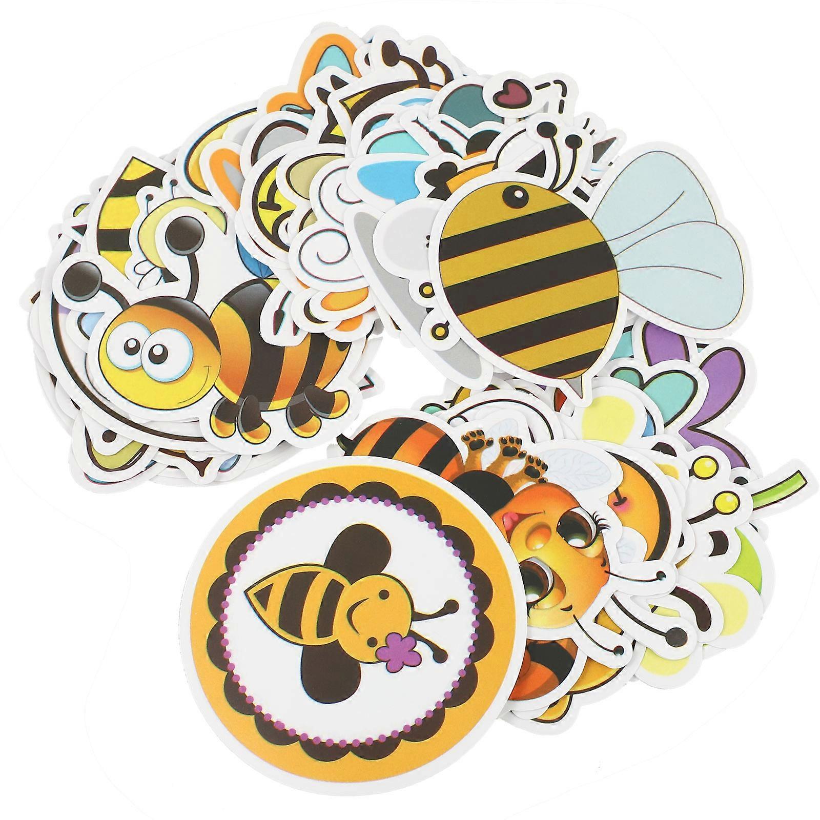 Cartoon Animal Stickers Adorable Bees Decorative Stickers All Users Diy Projects Cute Bee Stickers 3Sets