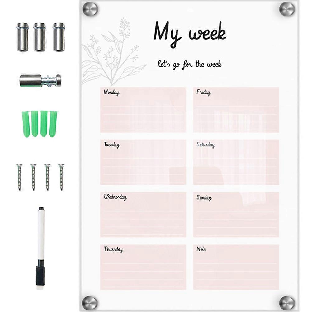 Useful Handwritten Message Boards Transparent Writing Board Erasable Writing Office Use 1Set
