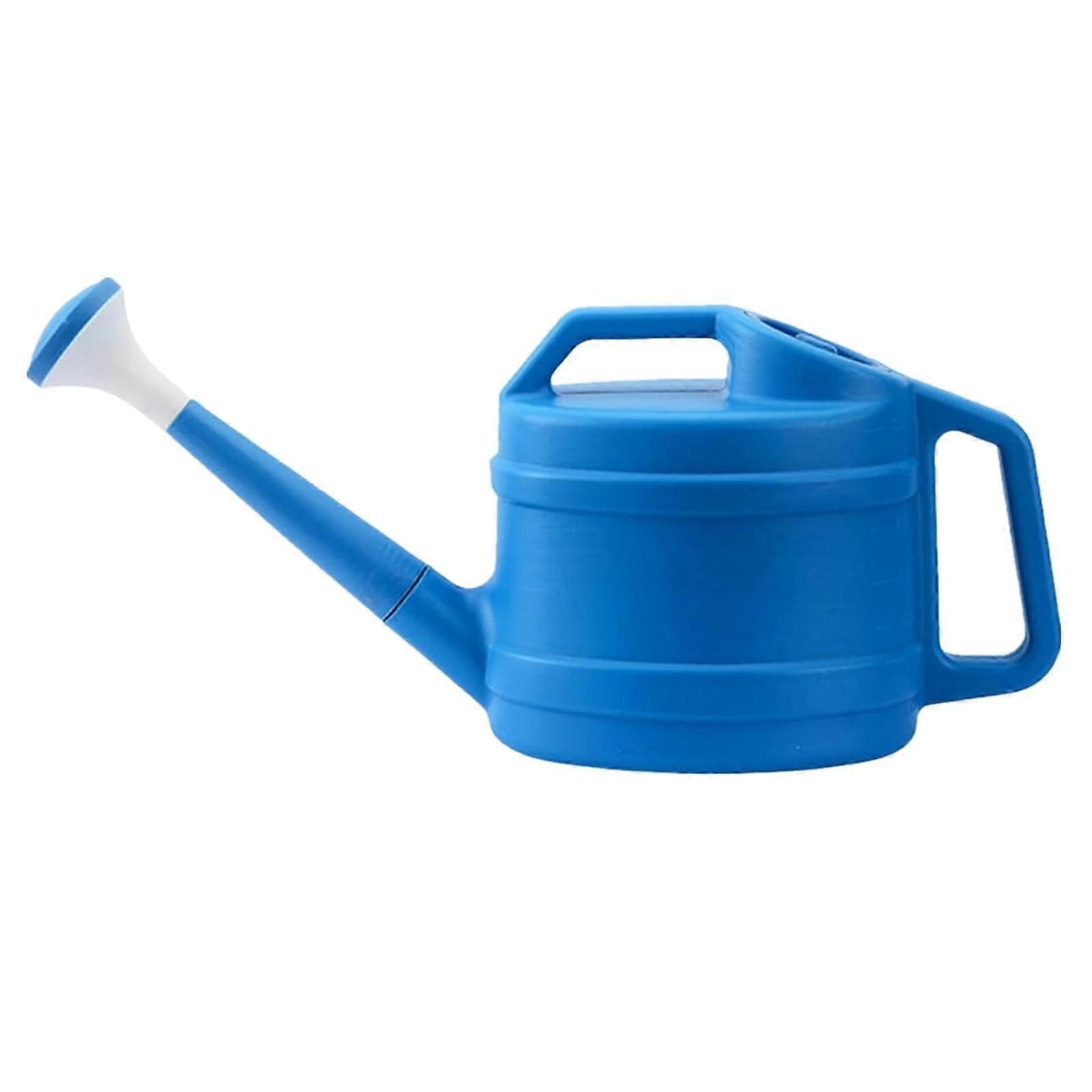 Watering Can with Removable Long Spout, Plastic 2.5L for Indoor Outdoor Use (Blue)