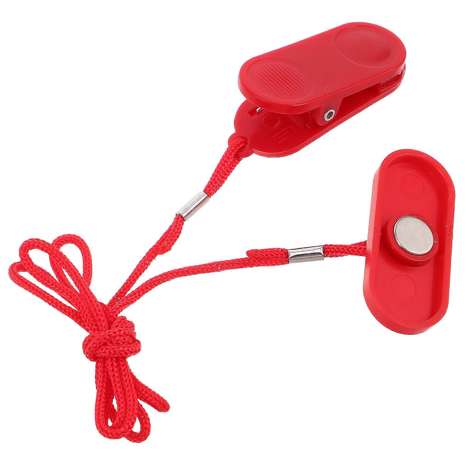 Clé de tapis de course universelle Clip de remplacement Clé de sécurité de tapis de course rouge Protection de sécurité 1Pcs