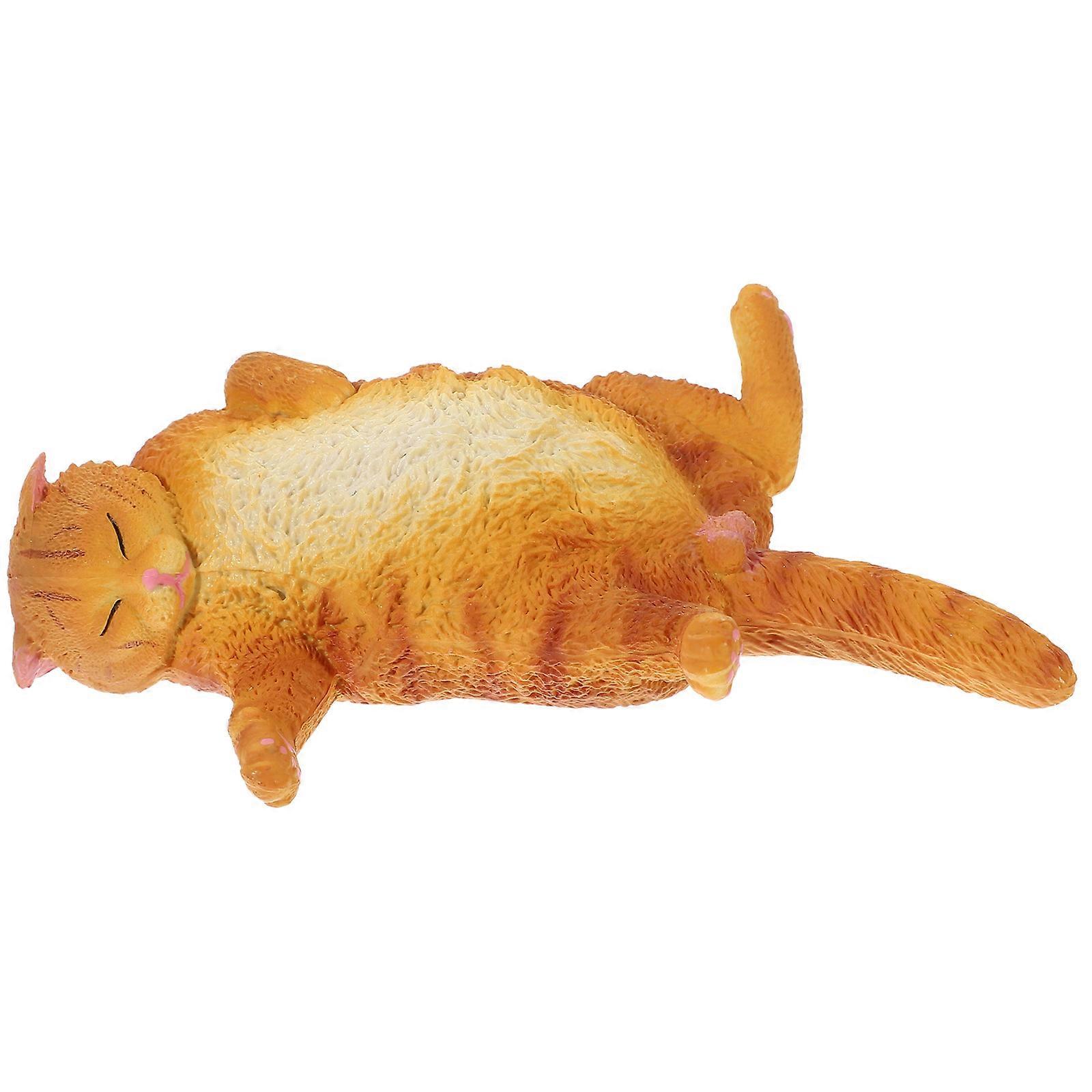 Decorative Cat Decor Tiny Cat Model Realistic Kitten Models For Cat Lovers 11.5X7.2X3.3CM 1Pcs
