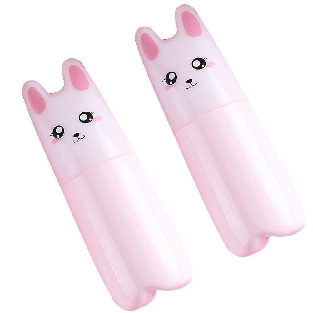 Travel Dispensing Bottle Cat Pattern Refillable Spray Bottle for Storage 2Pcs