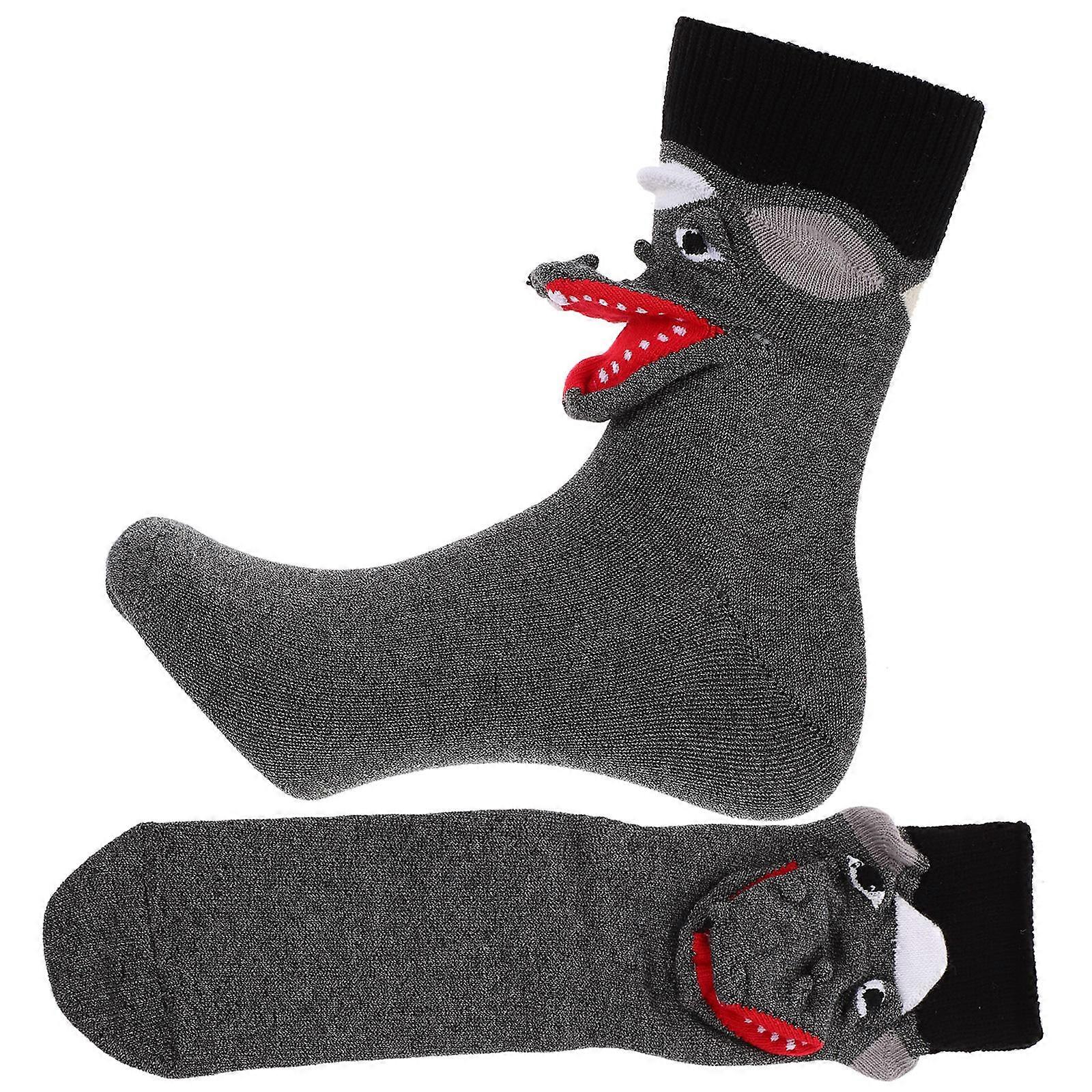 Mens Socks Cotton Fun Design Novelty Socks For Boys Daily Use Comfortable Fit 1Pair