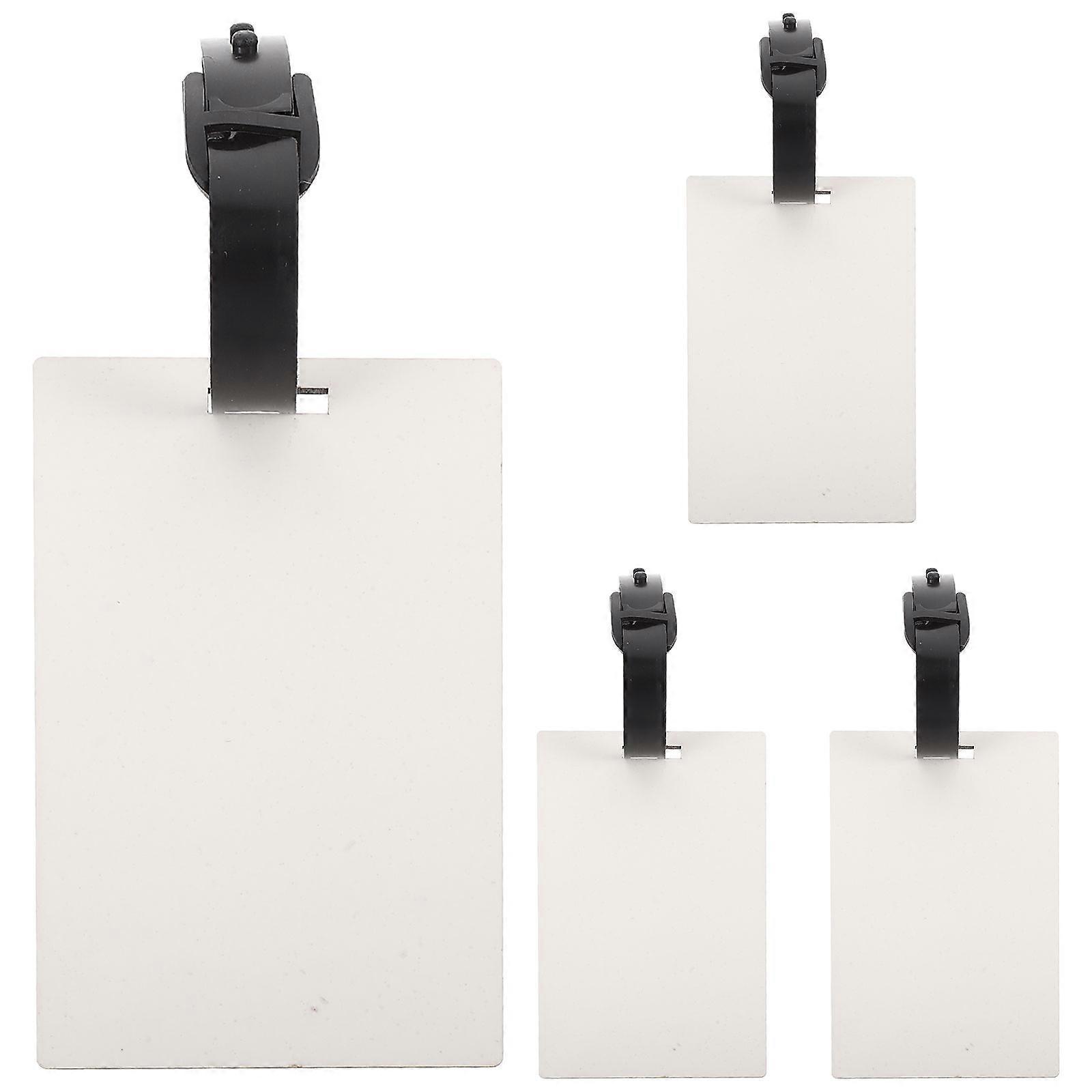 4pcs Blank Double Sided Luggage Tags for Sublimation Heat Transfer, DIY Cards for Suitcases, Elegant Travel Labels for Easy Identification
