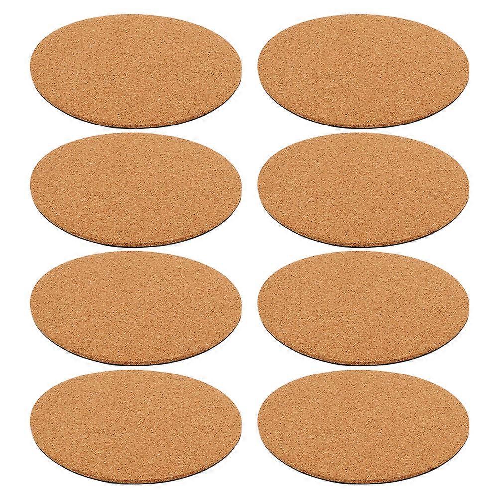 4pcs Natural Cork Coasters for Indoor Plants – Absorbent Round Mats for Drinks & Flower Pots, Stylish Table Protection Pads for DIY Crafts & Water