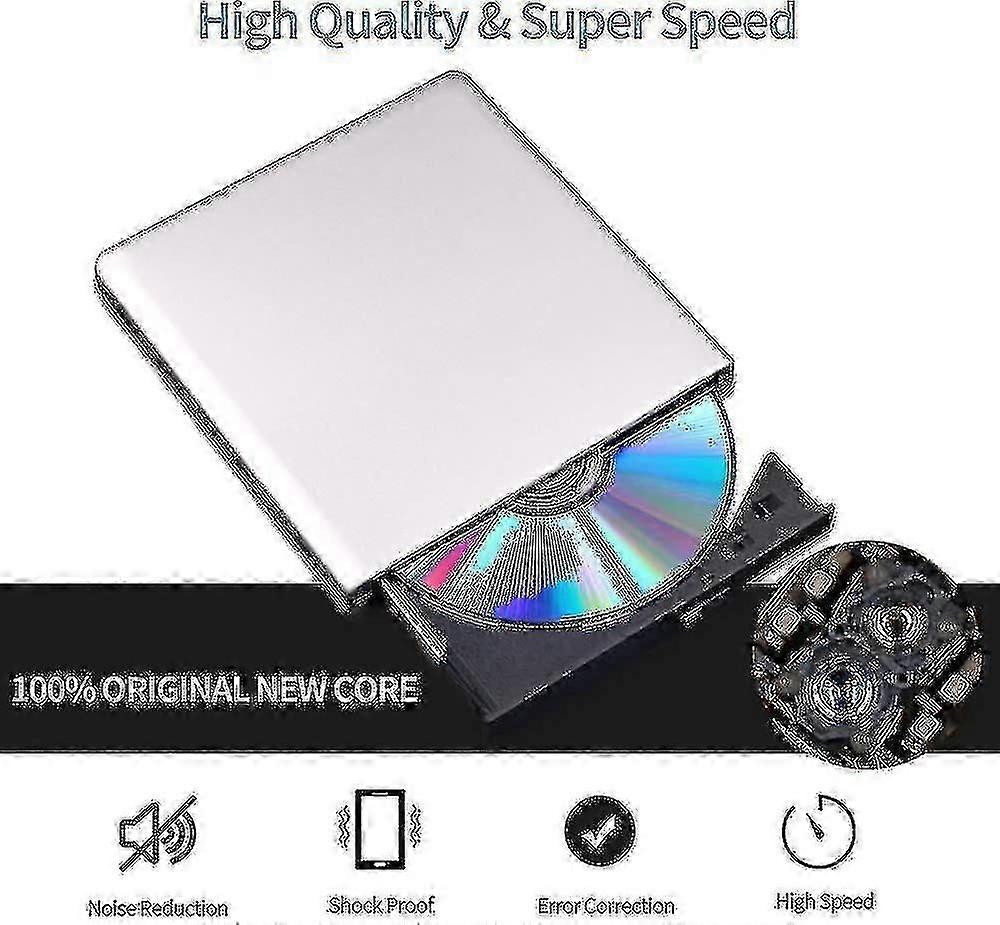 External Blu Ray Dvd Drive 3d, Usb 3.0 And Type-c Bluray Cd Dvd Reader