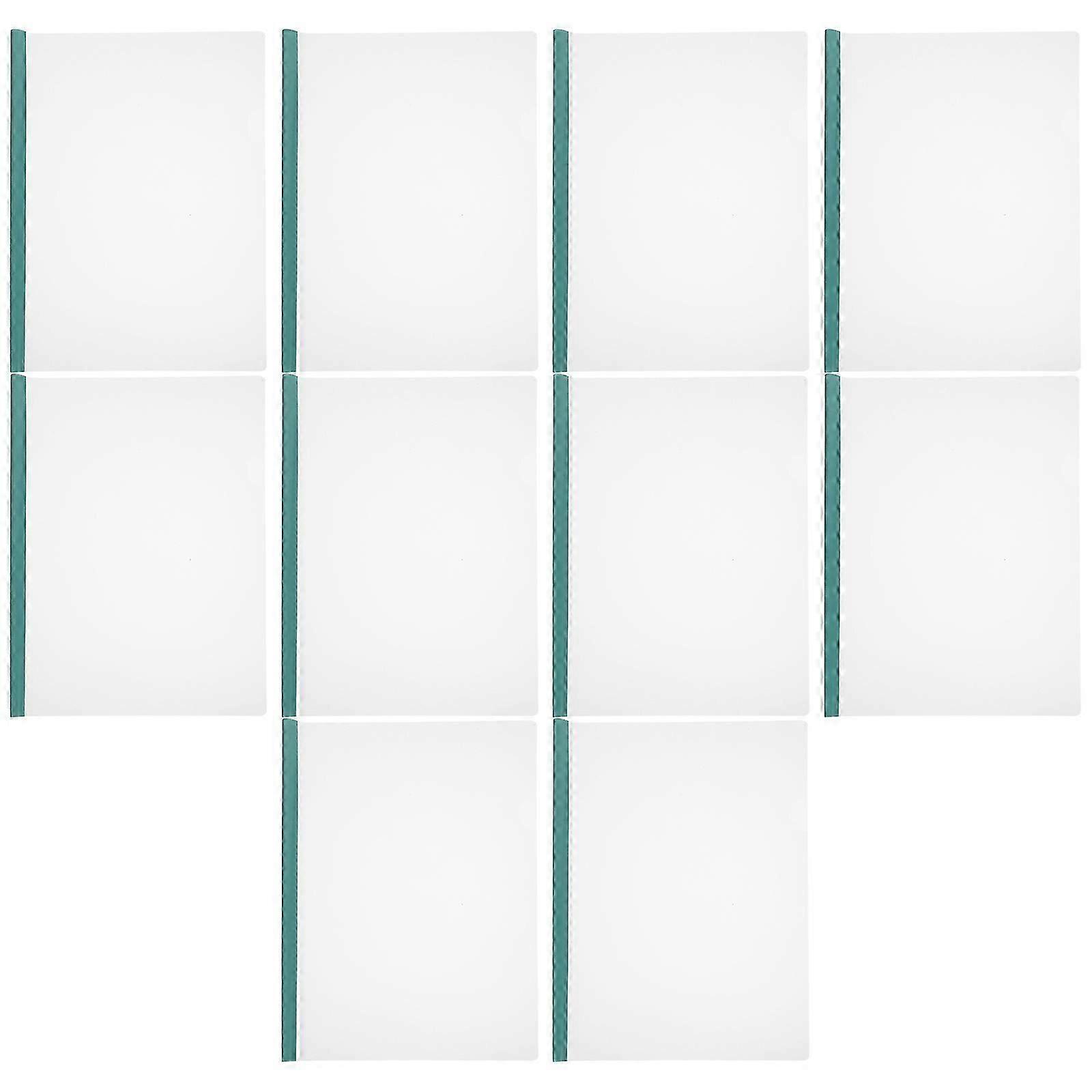 10Pcs Report Covers with Sliding Bar Plastic Document Folders File Lever Clips Resume Covers