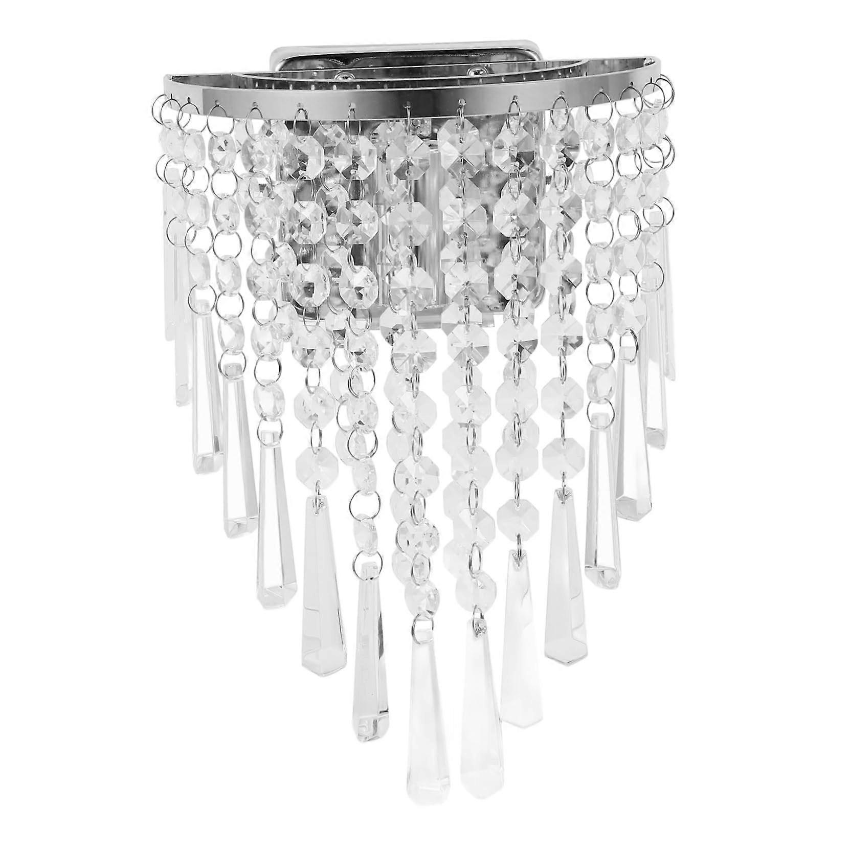 Elegant Crystal Wall Lamp, Decorative LED Wall Light for Bedroom, Living Room and Dining Room, Easy to Install without Switch and Light Source