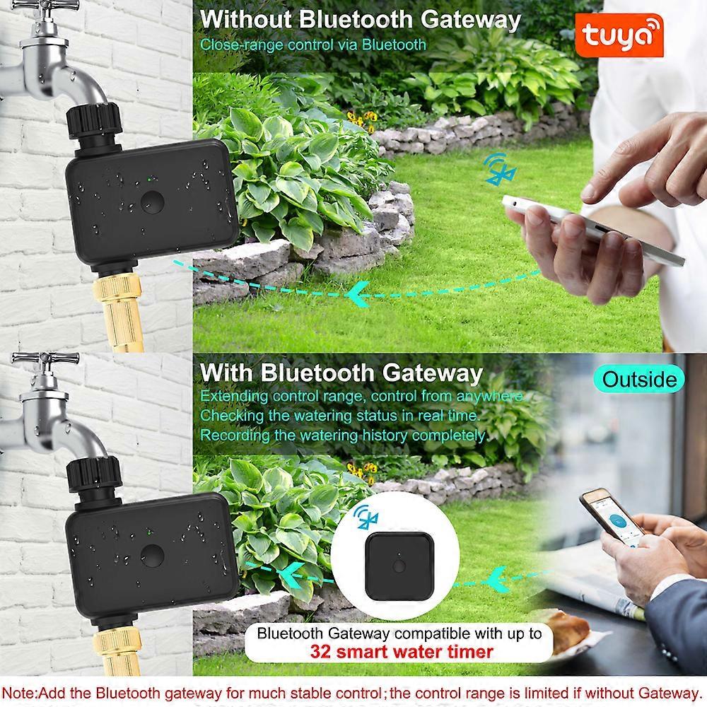 Tuya Wifi Gardening Automatic Irrigation Water Timer Automatic Watering Device Garden Balcony Rain Sensing Control Intelligent Irrigation System Cont