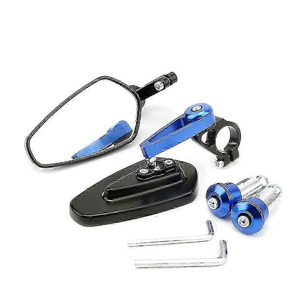 1 Pair Handlebar Bar End Rear View Mirror for Motorcycles