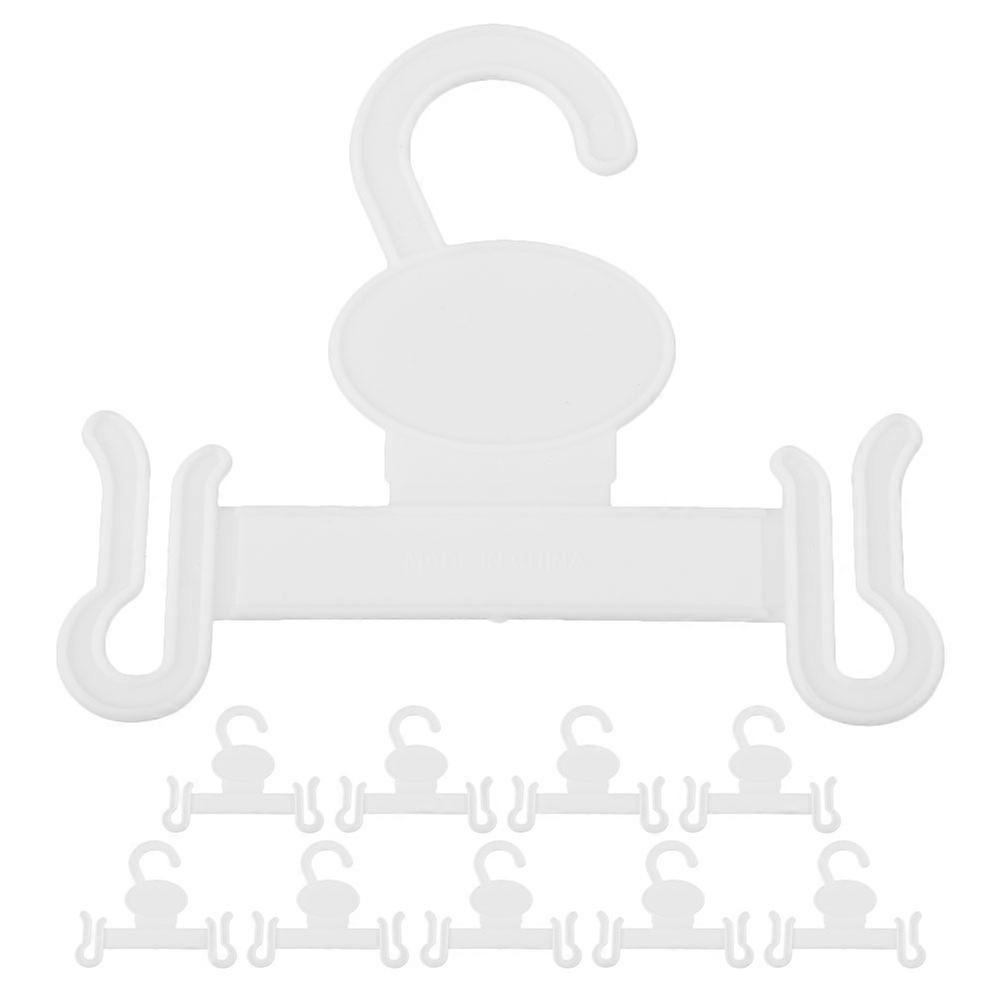 Plastic Shoe Display Hooks for Slipper Storage – Versatile Hangers for Sandals & Cotton Slippers, Space Saving Design, White, 10pcs