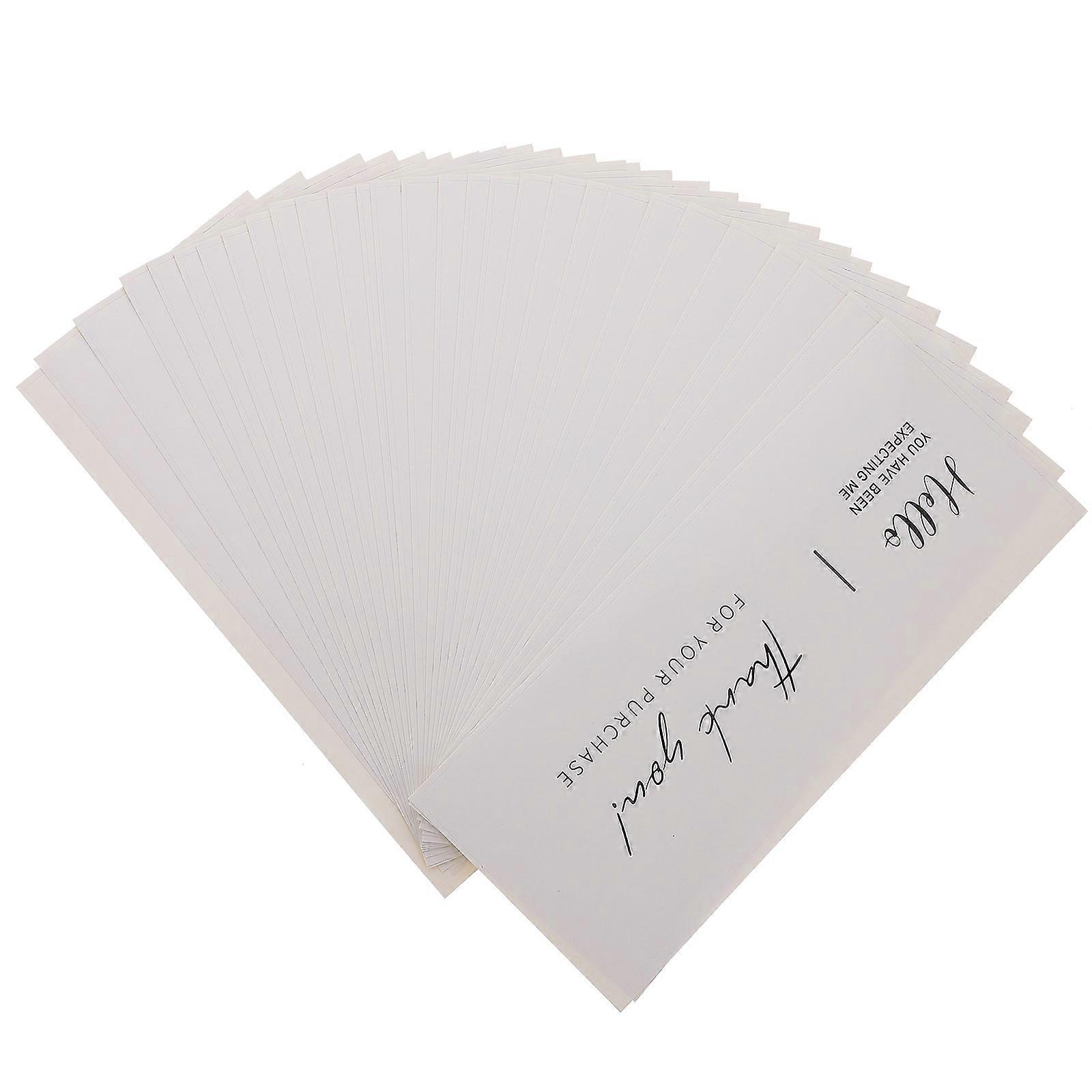 50pcs Adhesive Sealing Stickers for Gift Boxes Rectangular Design