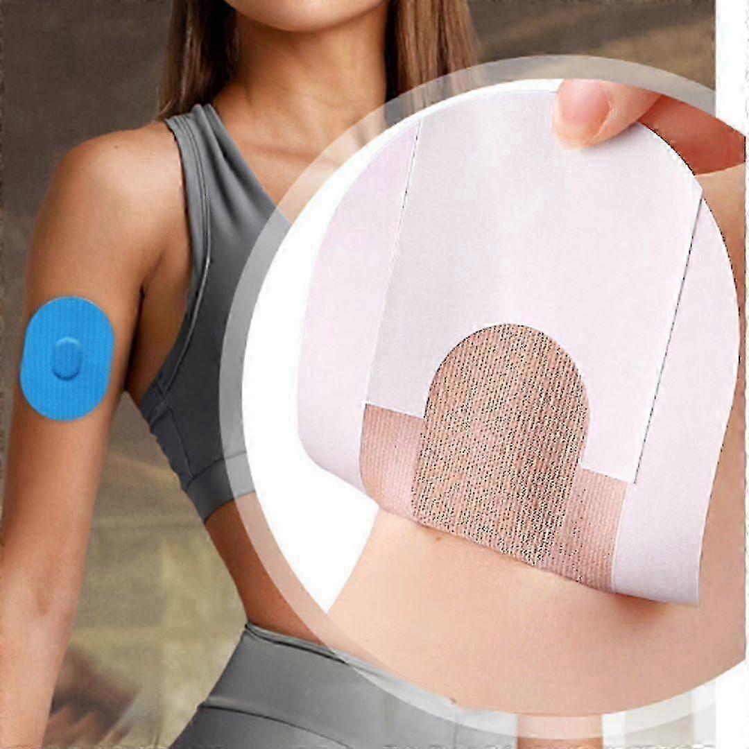 10pcs Blood Glucose Monitoring Probe Sticker, Waterproof And Sweat Proof Sticker, Sensor Adhesive Patch, Sports Traceless Invisible Fixed Sticker