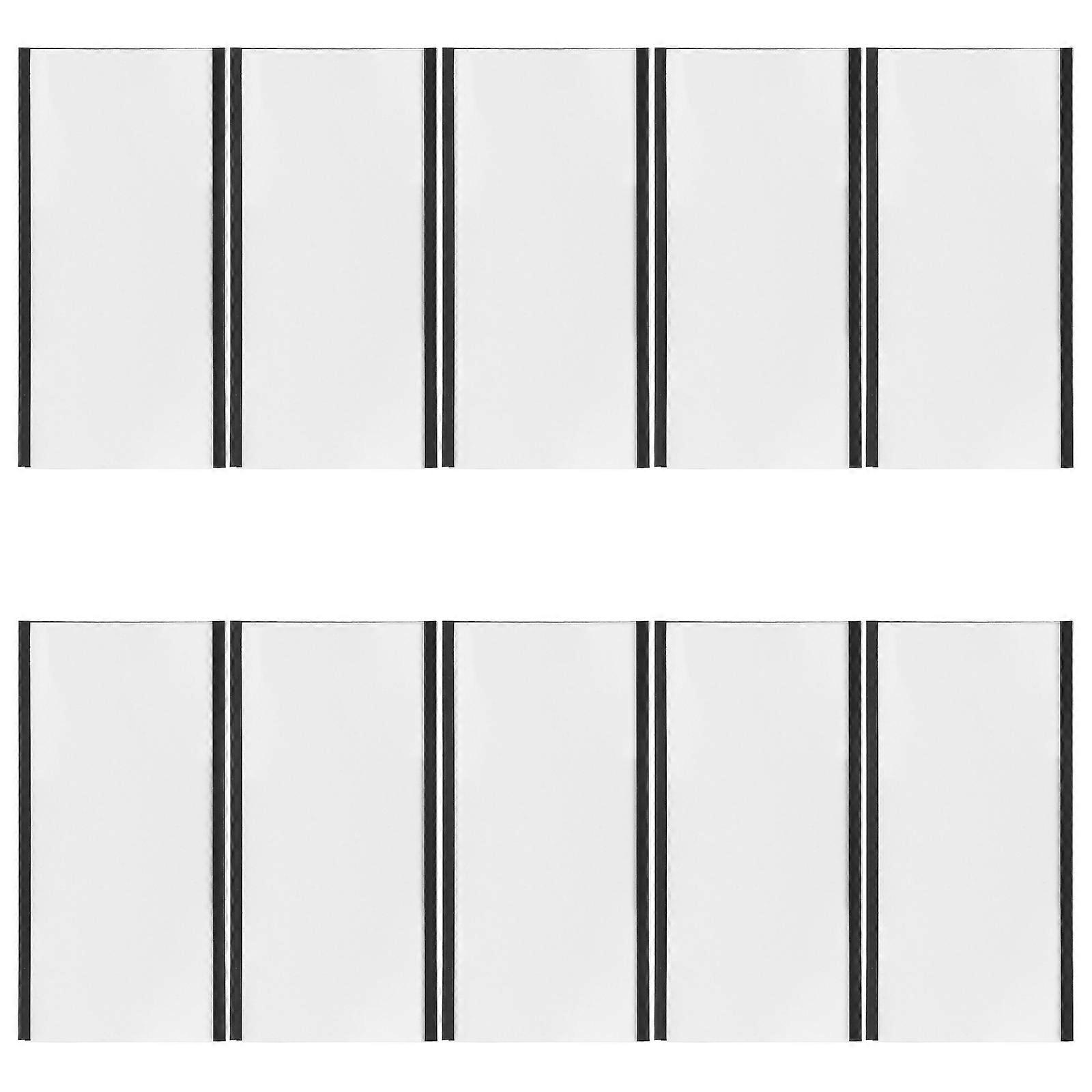 Magnetic Label Holders Rubber Material Warehouse Organization Office Files School Supplies 10 Sets