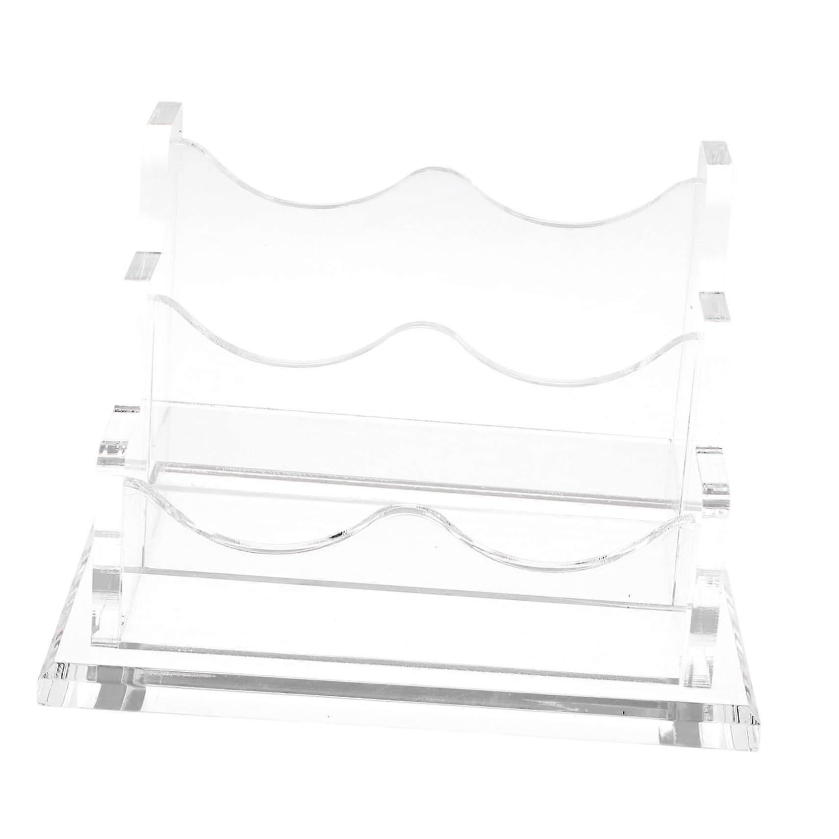 Desktop Acrylic Business Card Holder
Sturdy Card Stand with Thick Base
Ample Space for Multiple Cards
Durable and NonSlip