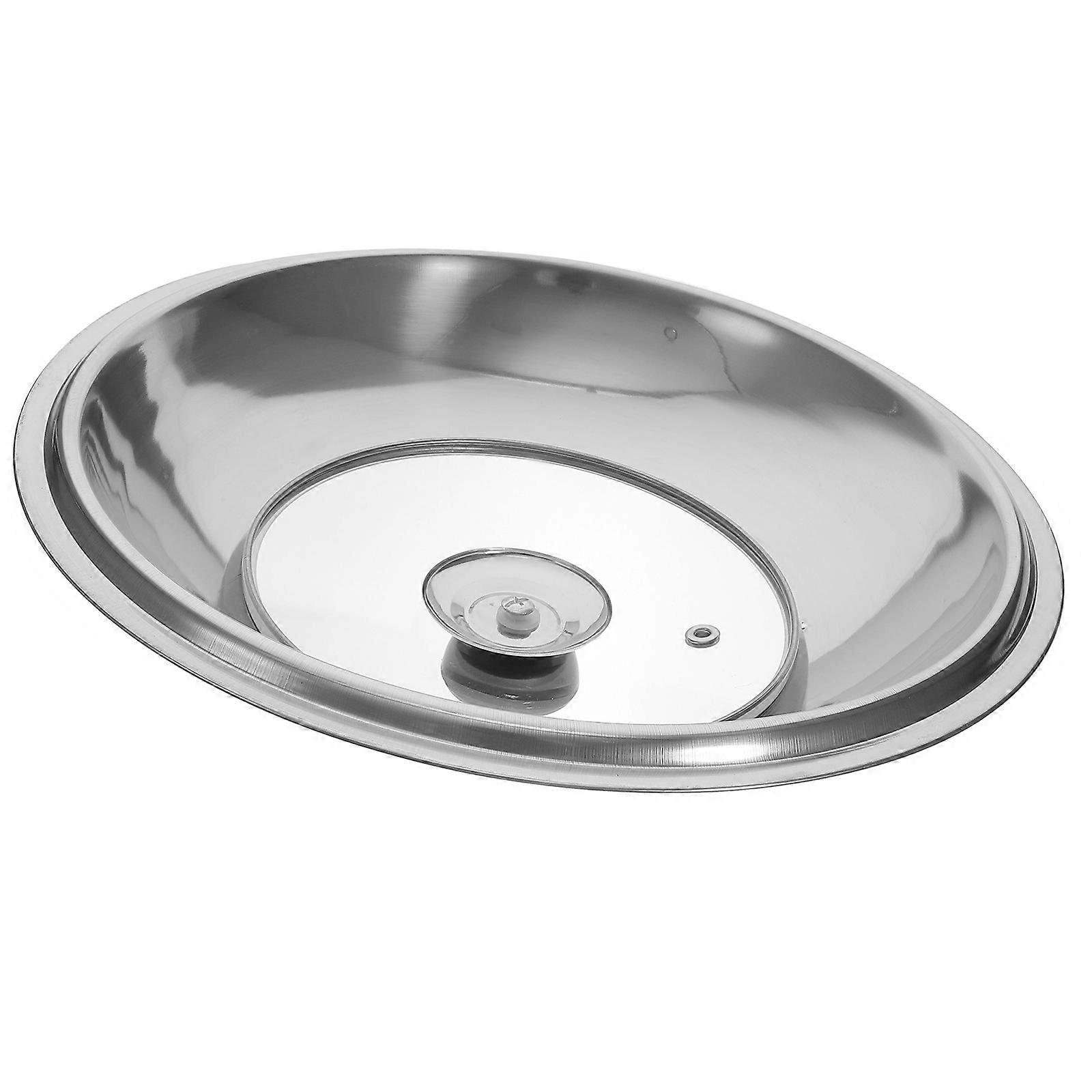 Frying Pan Lid Multi-Functional Heat-Resistant 30X30X5CM Circular 1Pack