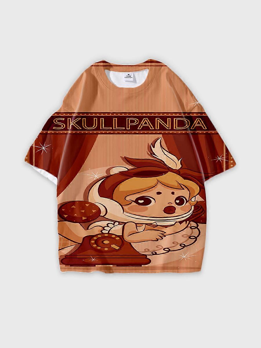 T-shirt round neck Pattern loose short sleeve JW438