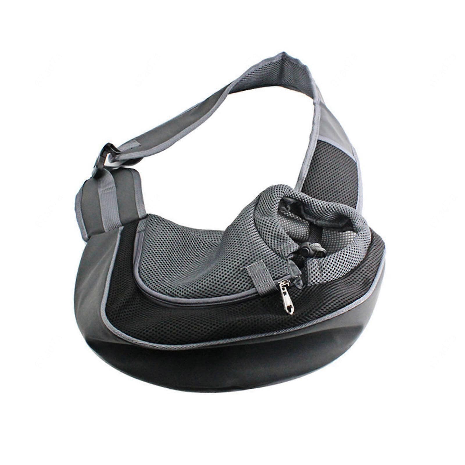 Pet Carrier Bag for Small Dogs and Cats, Adjustable Strap, Mesh Design, Fits 5-10 lbs, Hands-Free Travel Carrier