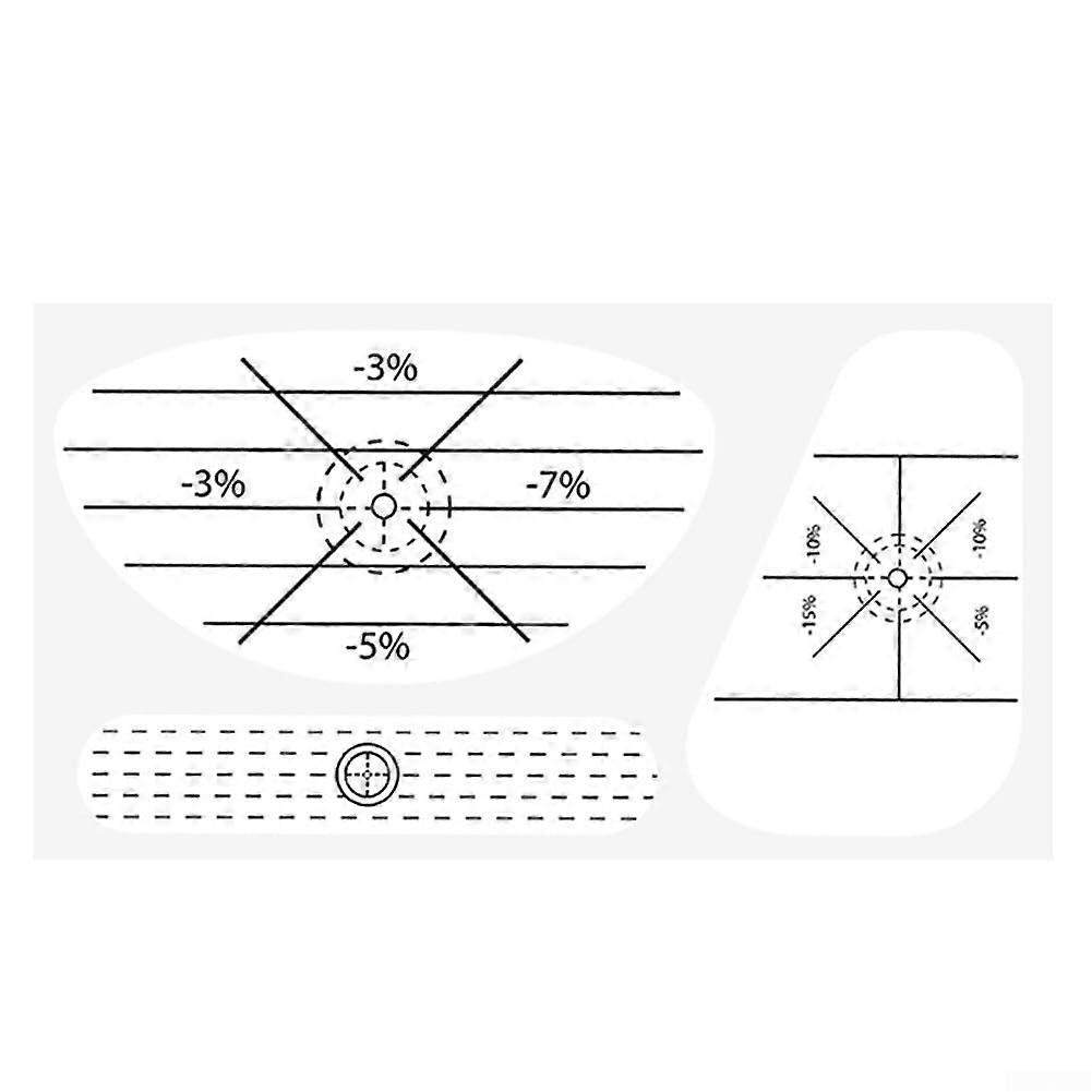 Golf Impact Stickers 50 Pack for Ball Strike Analysis and Swing Technique Improvement