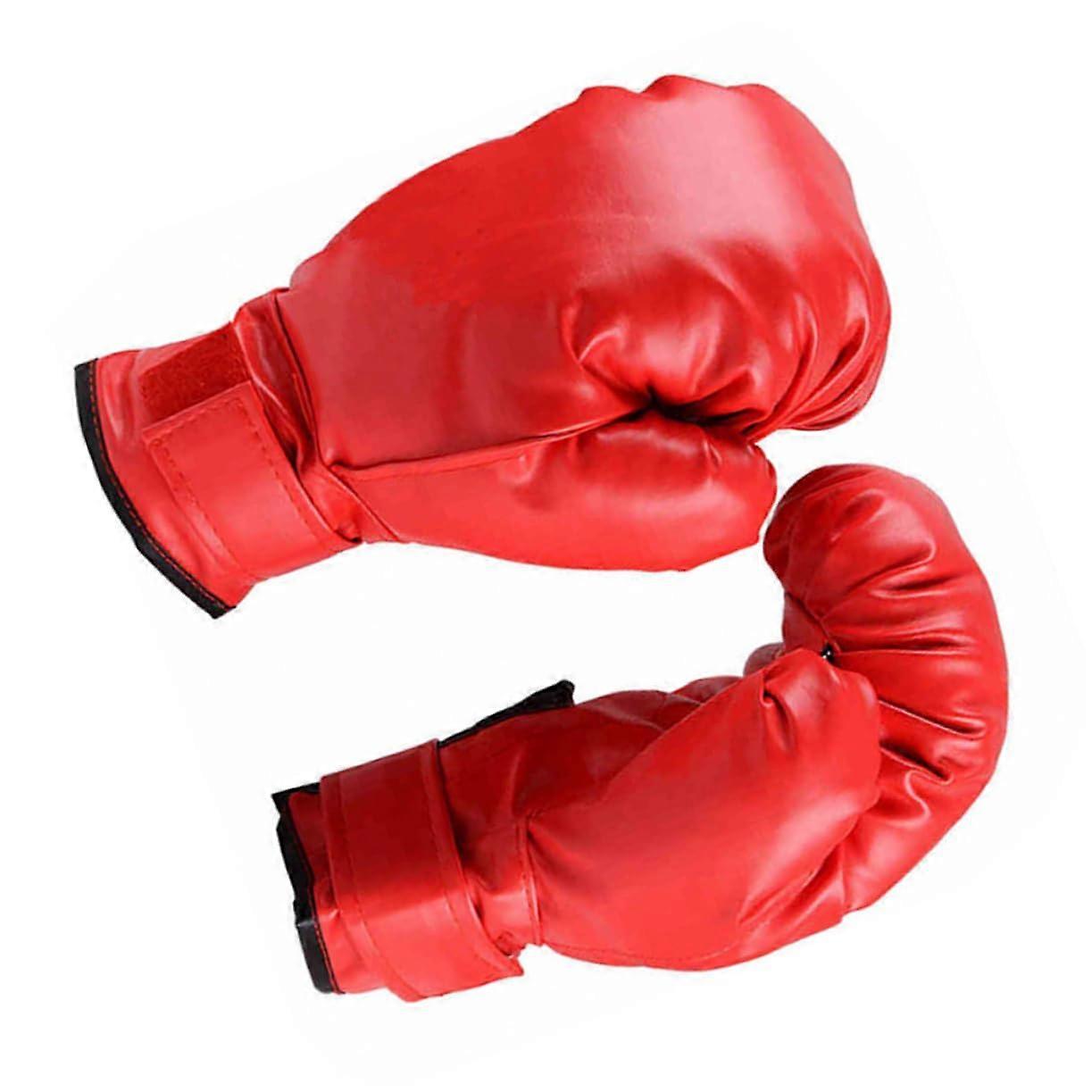 Children's PVC Karate Mittens with Stitching for Thai Sparring, Durable Training Gloves, Various Sizes Available