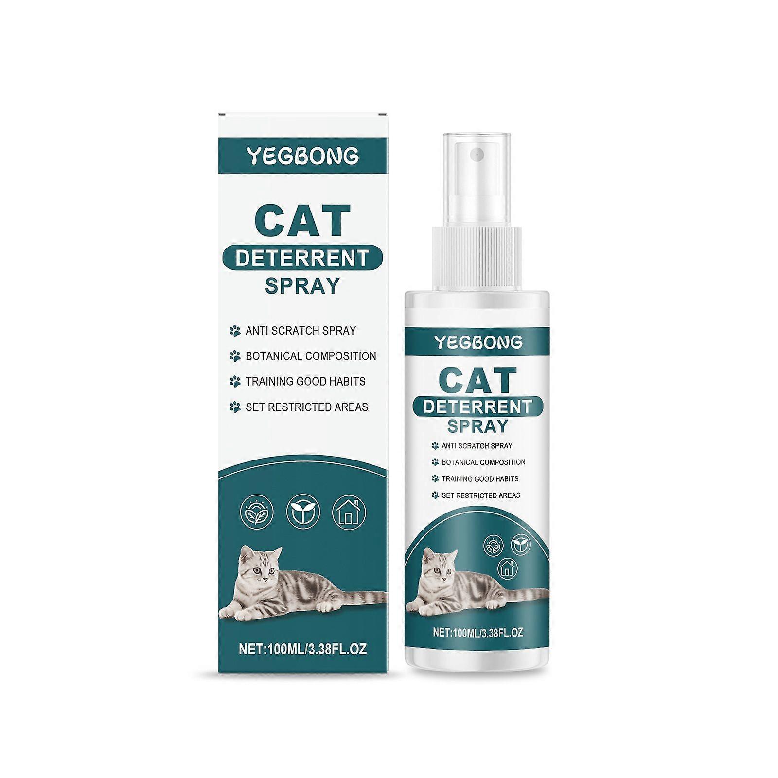 Cat Deterrent Spray, 100ml Cat Scratch Deterrent Spray, Cat Anti Scratch Spray for Furniture, Cat Scratching Training Spray