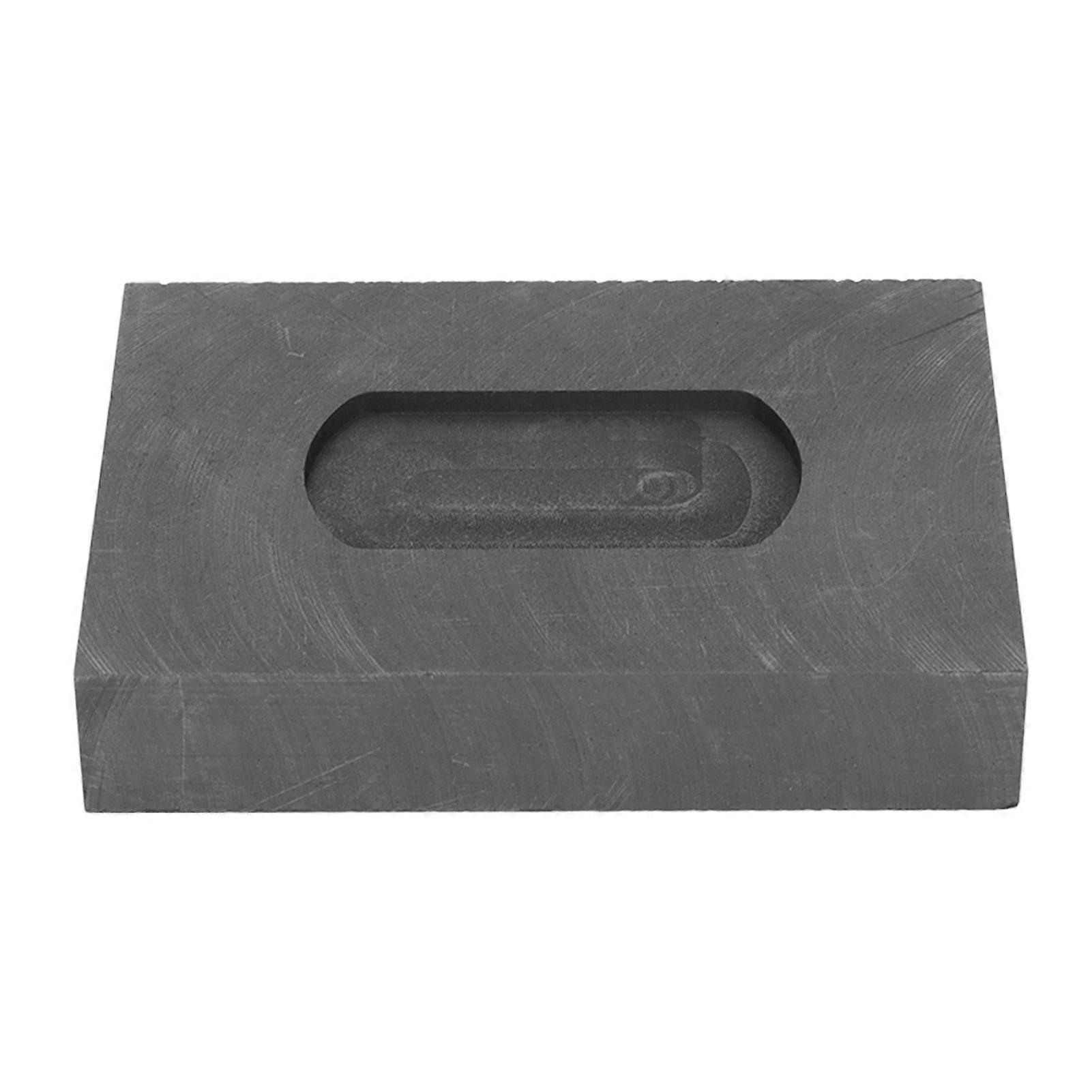 Graphite Casting Ingot Mold 3.1x2.4x0.6in Fast Heating Cooling